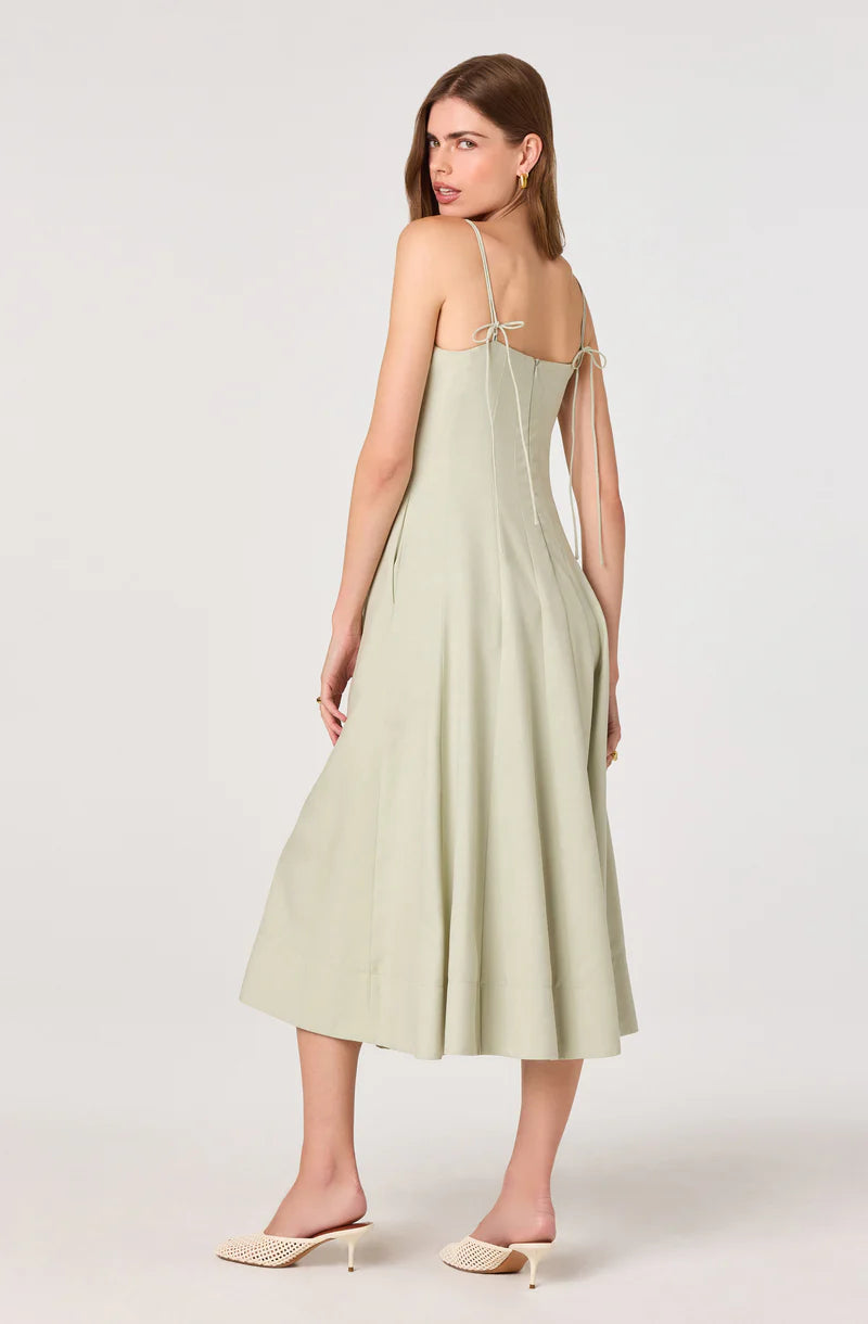 ASTR the Label Trisha Pistachio Dress