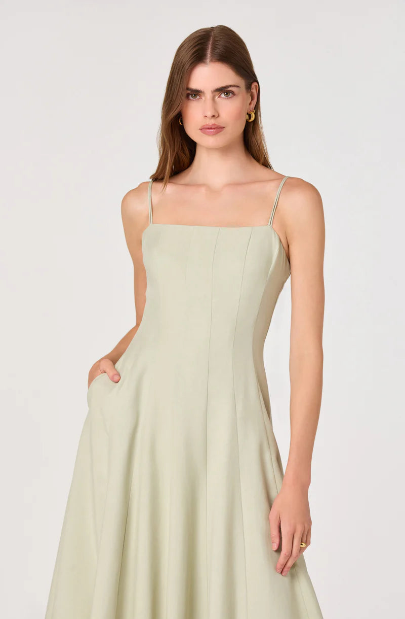 ASTR the Label Trisha Pistachio Dress