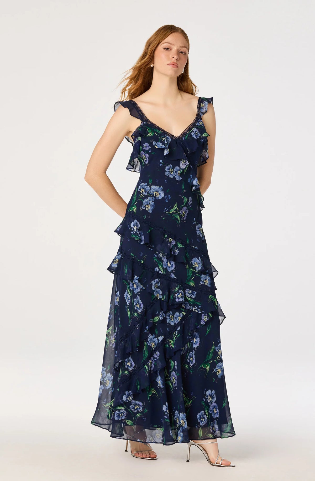 Megan Dress Navy Floral