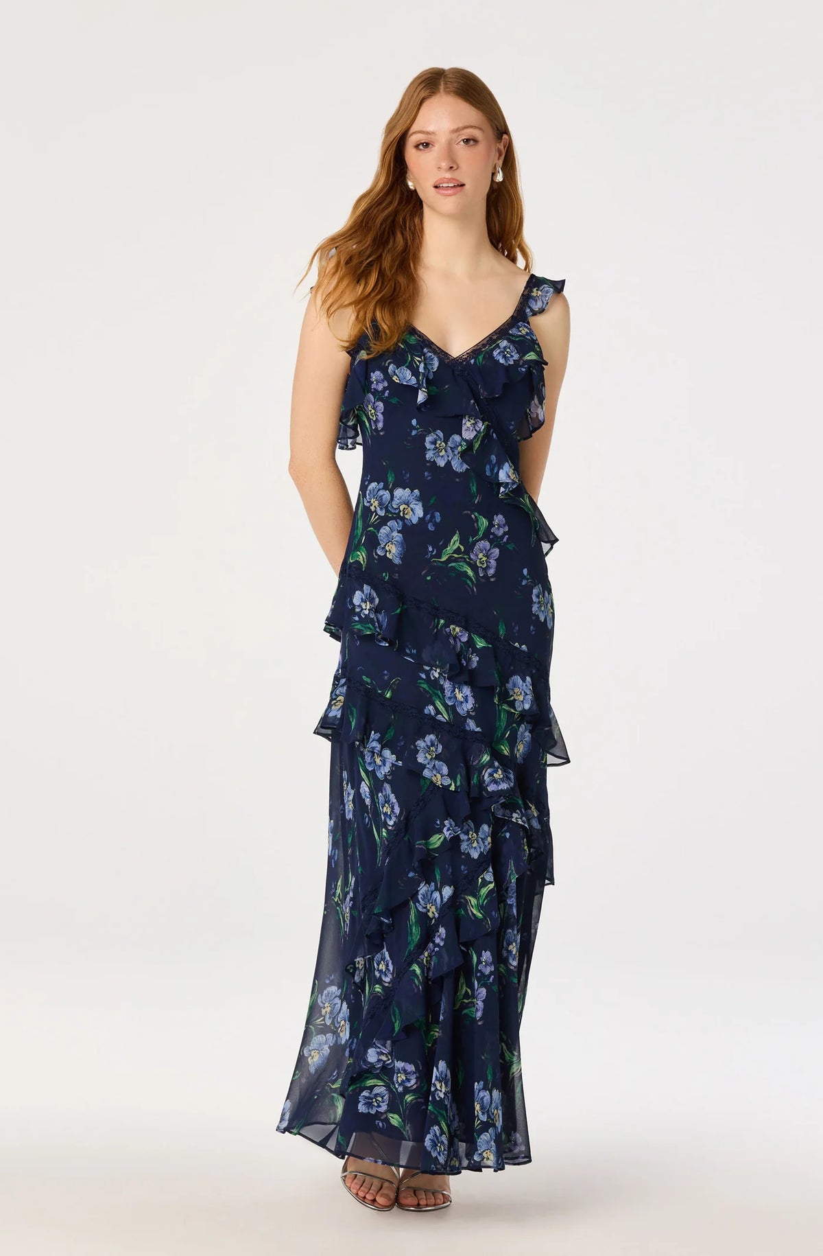 Megan Dress Navy Floral