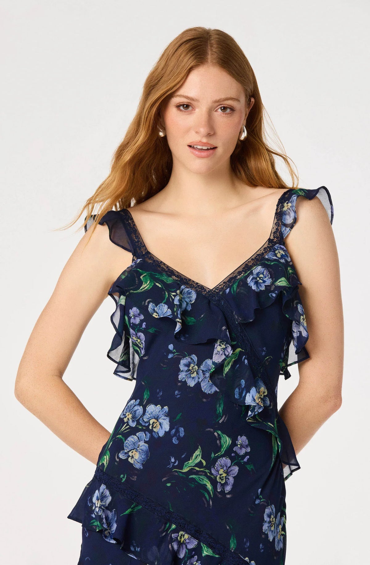 Megan Dress Navy Floral