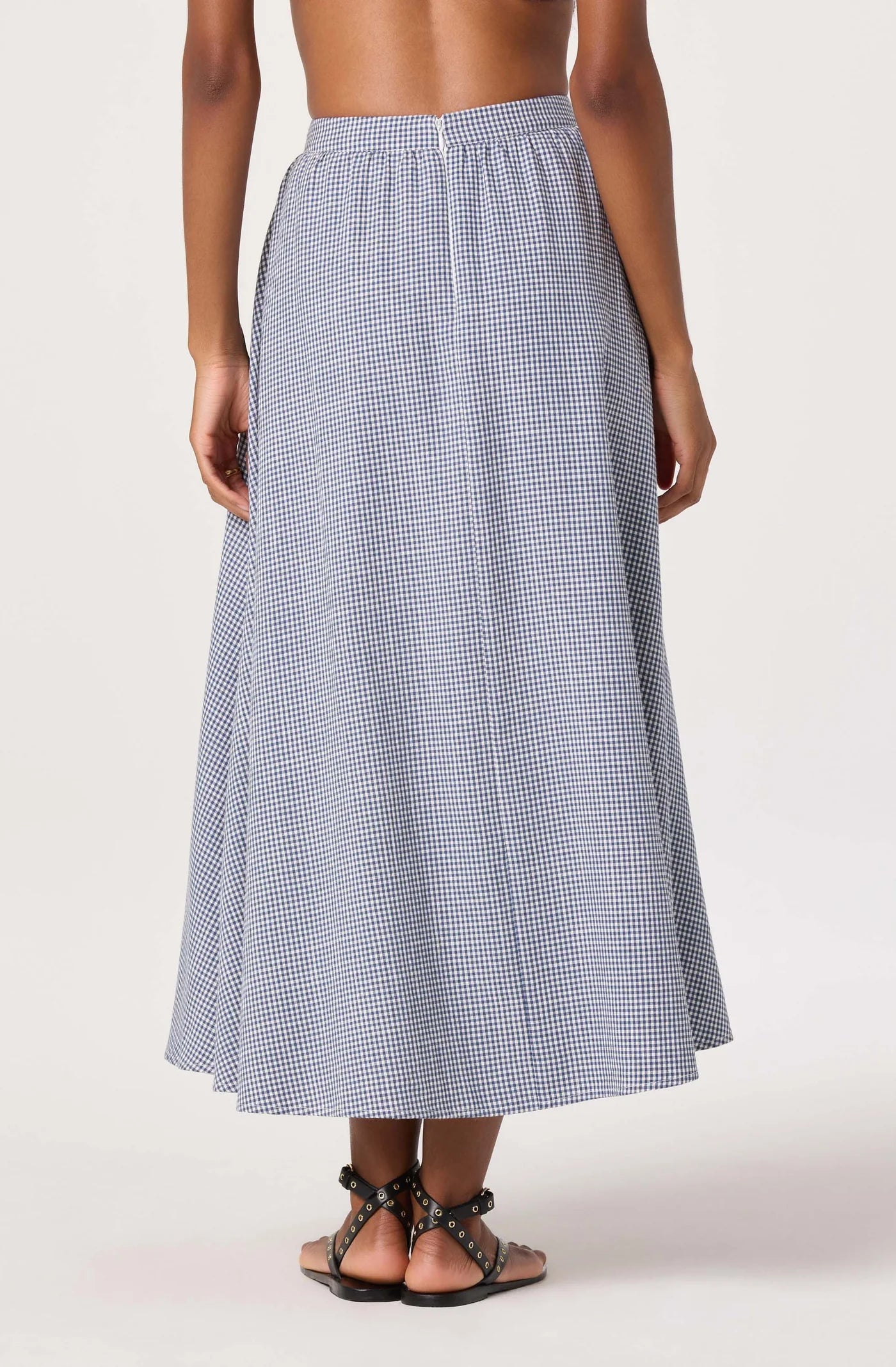 ASTR the Label Wylda Blue Gingham Skirt