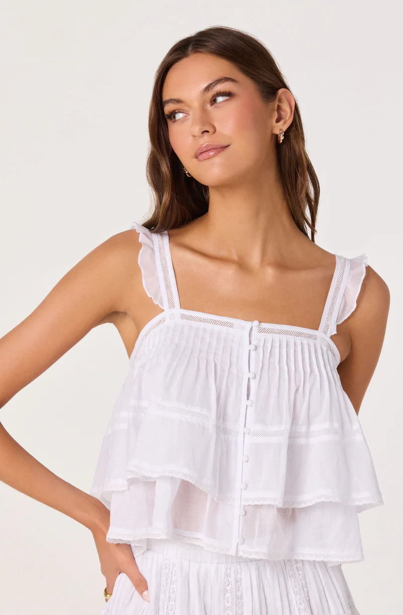 ASTR The Label Delia White Top
