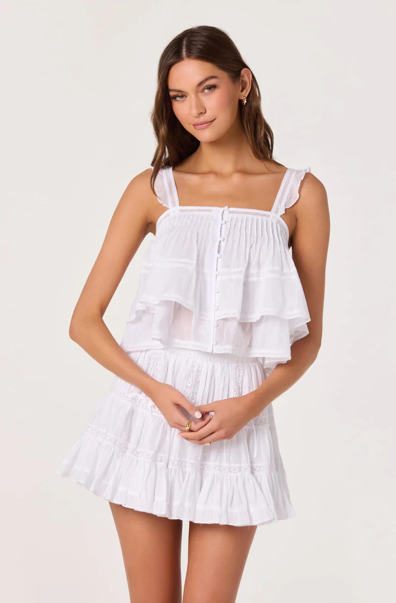 ASTR The Label Delia White Top