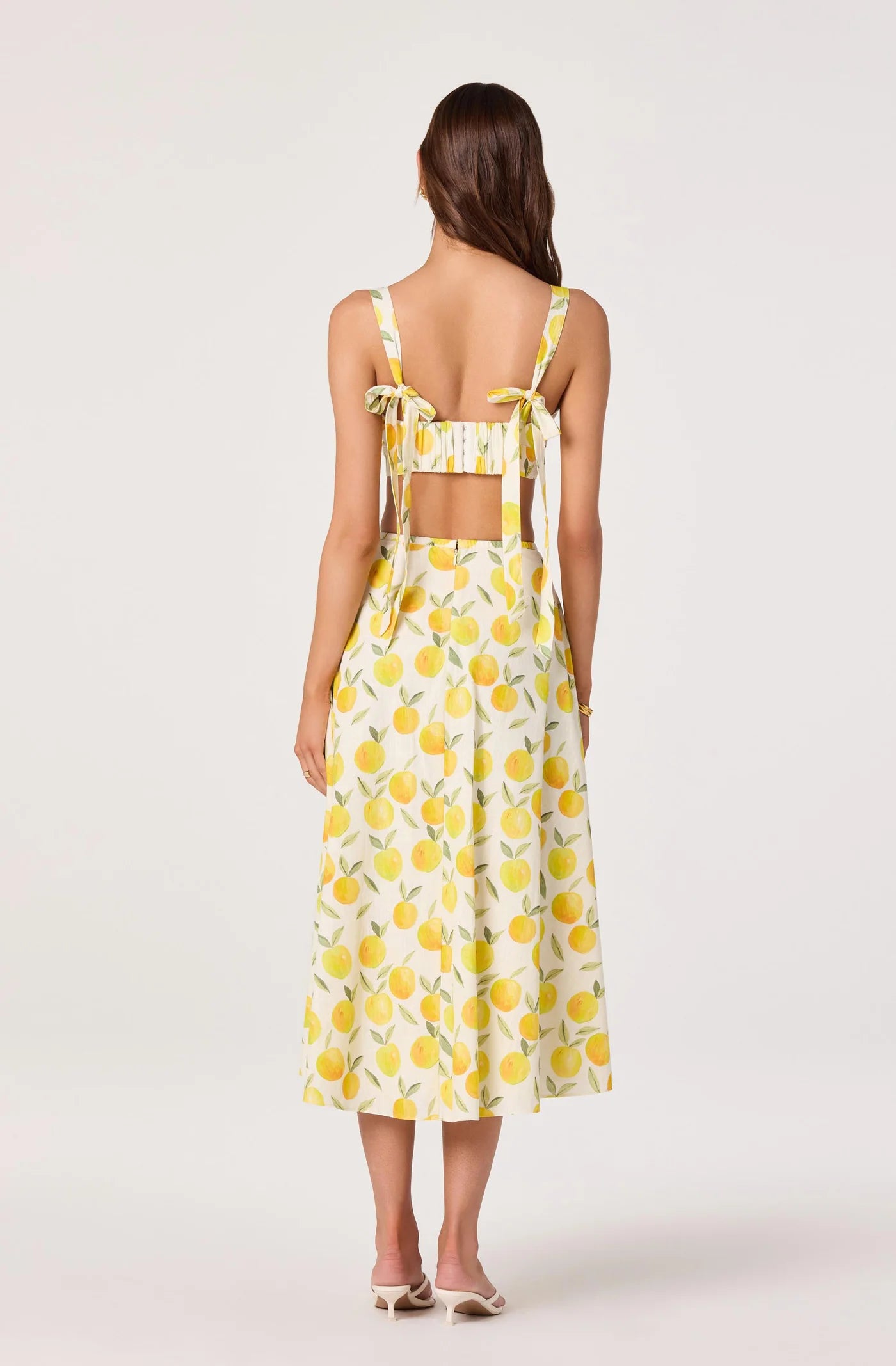 ASTR The Label Myria Lemon Print Top