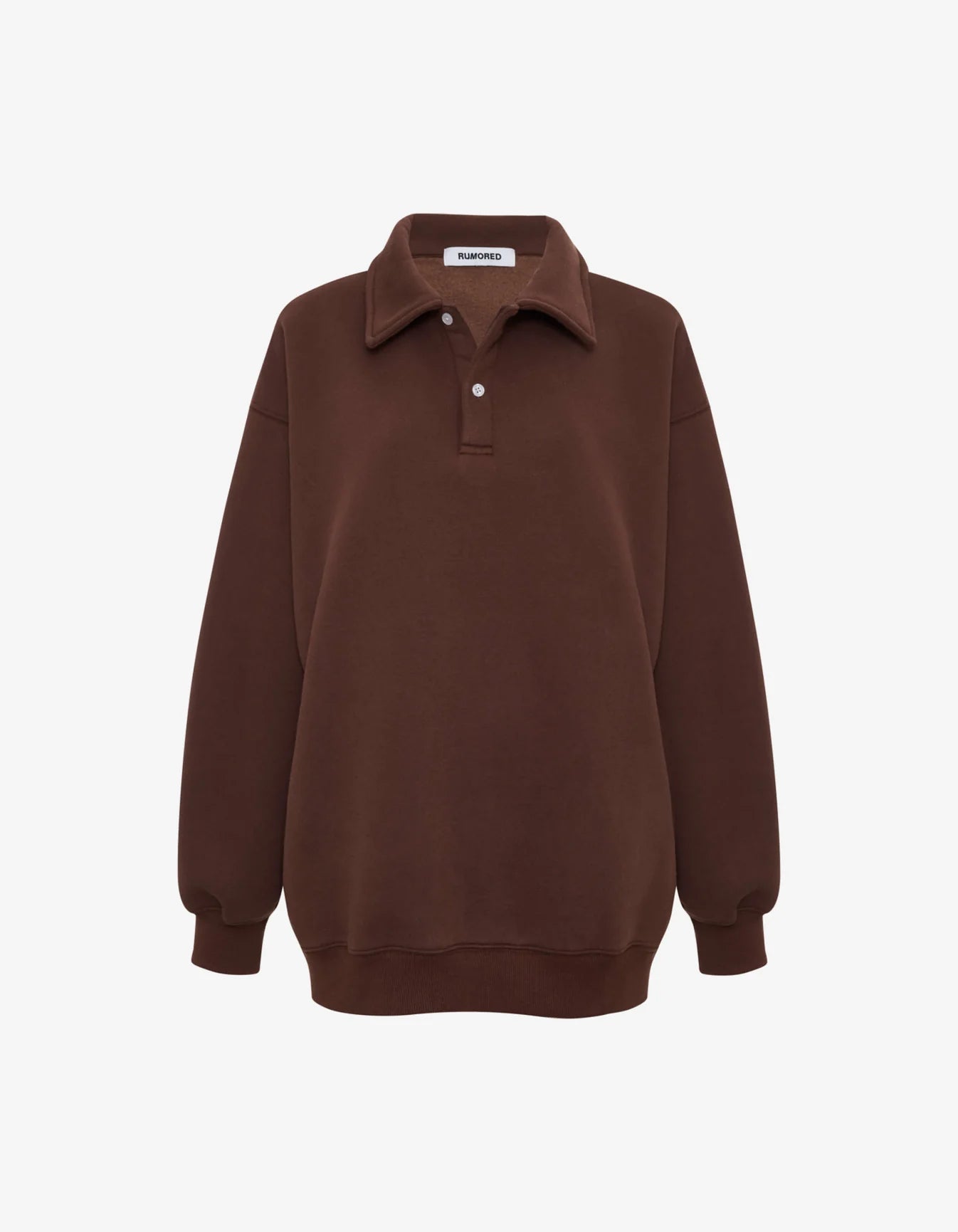 Rumored Airport Sweatshirt Chocolate Brown | Sweatshirts | Coco Kimono Boutique