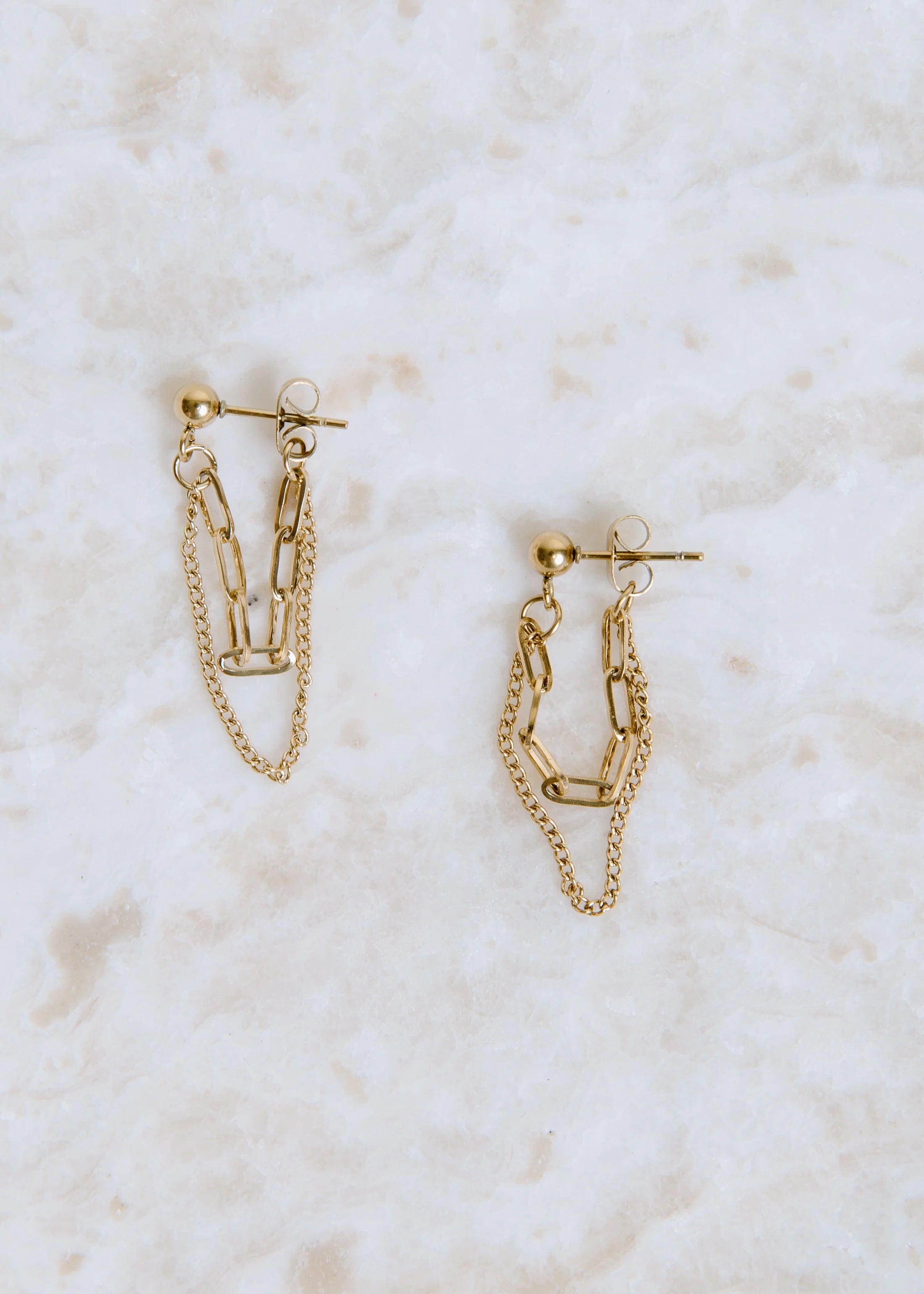 Amelia Layered Gold Earrings
