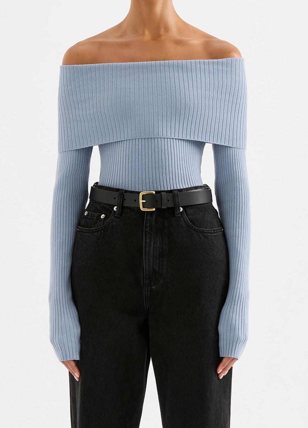 Krishna Off Shoulder Knit Top