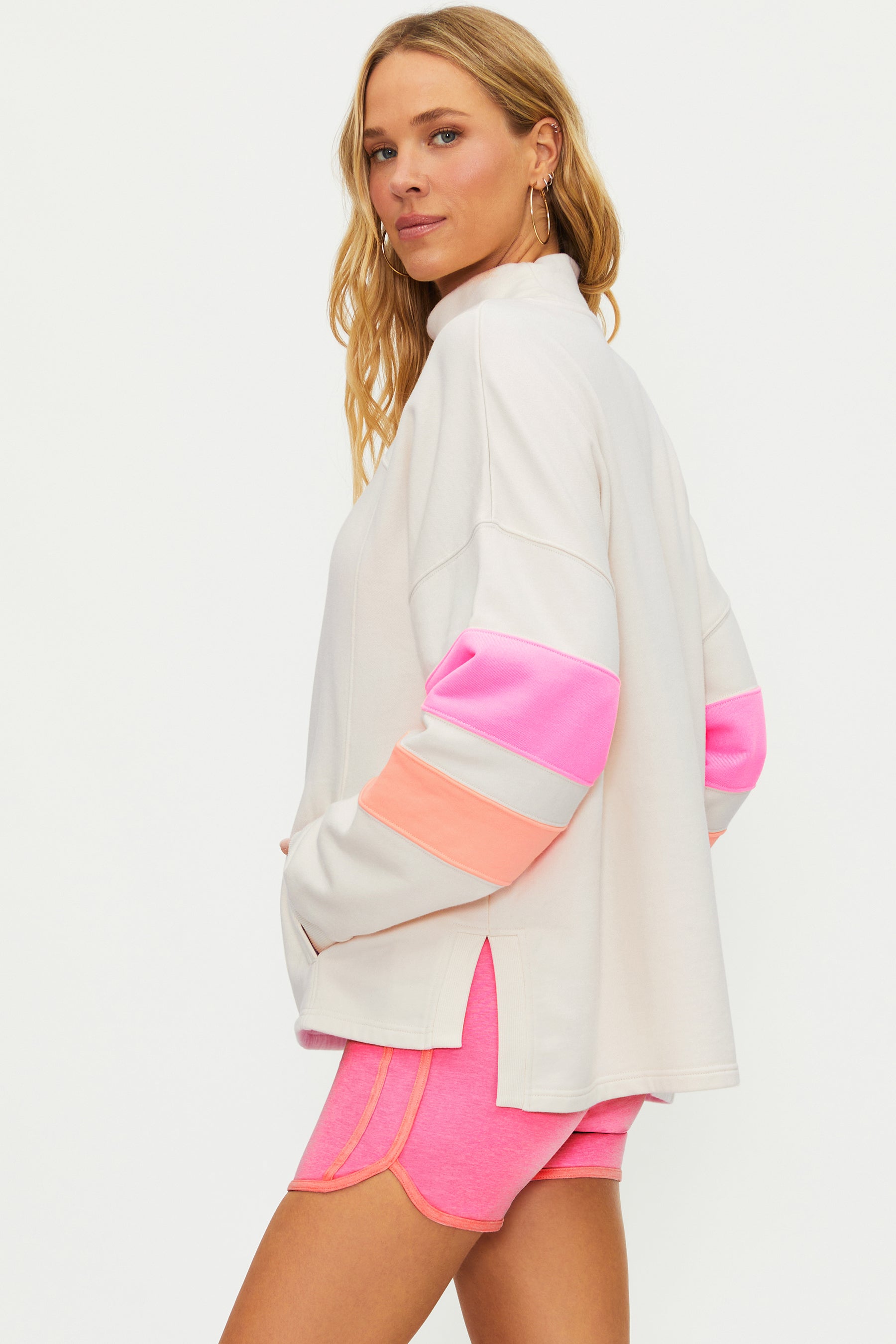 Beach Riot Jaylyn Shoreline Colorblock Sweatshirt | Sweatshirt| Coco Kimino