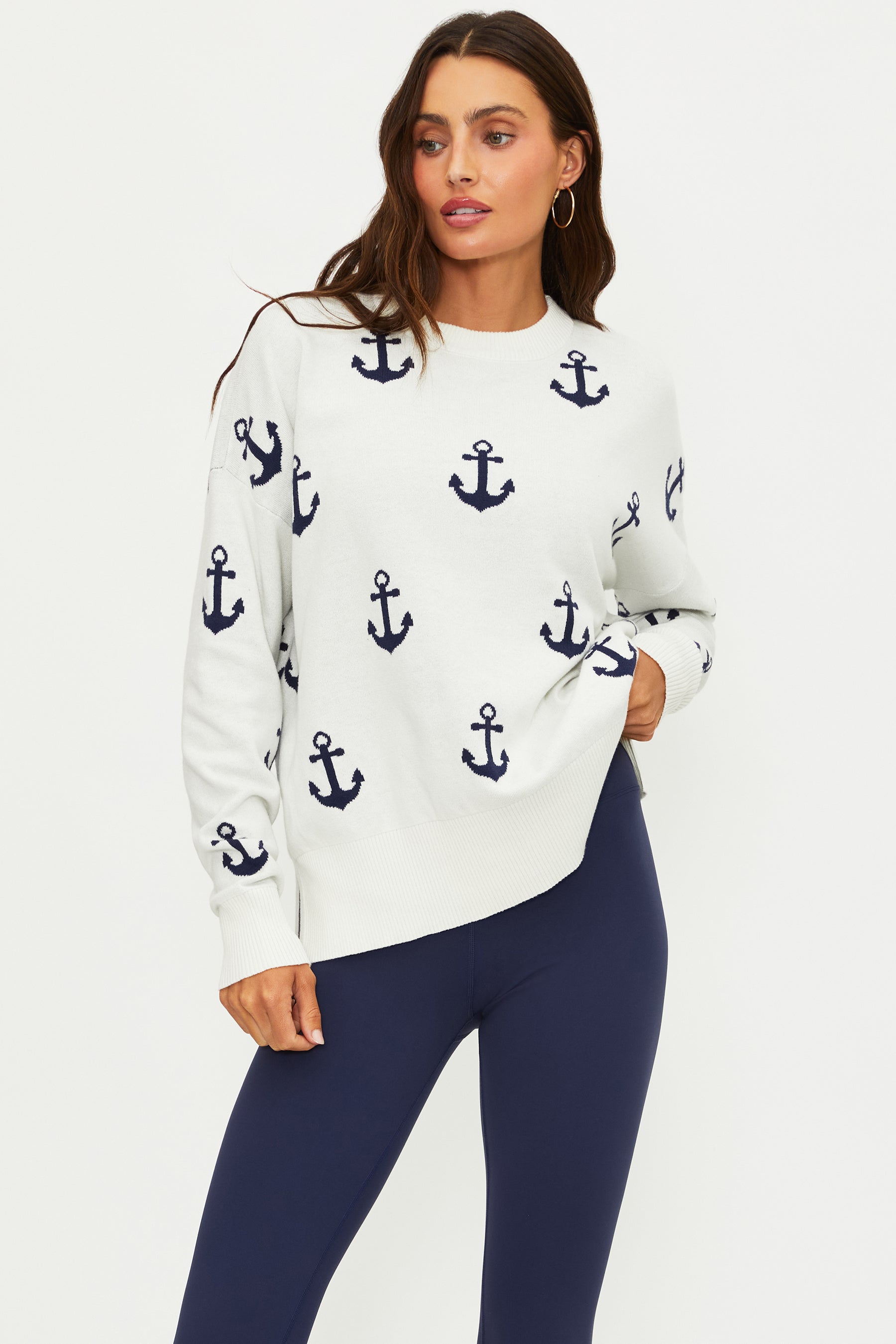 Beach Riot Callie Regatta Anchor Sweater | Sweater | Coco Kimono