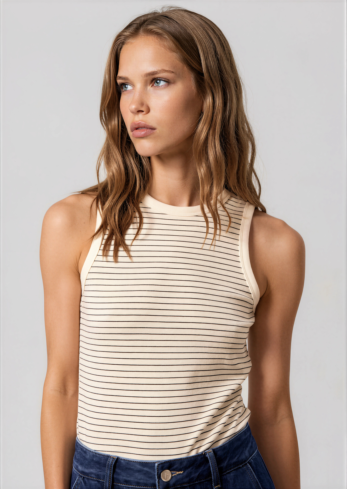 FRNCH Volga Striped Tank Top