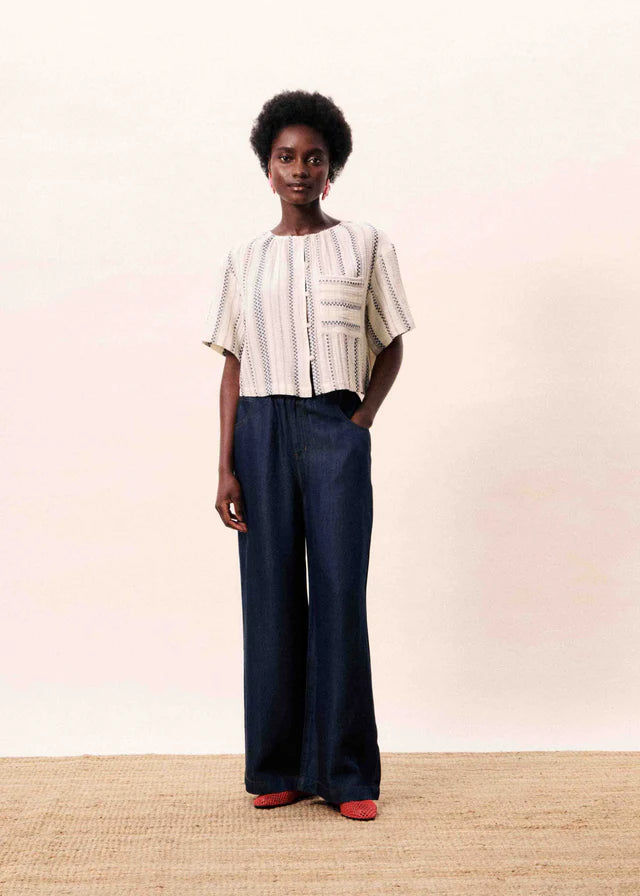 FRNCH Valea Cream Top