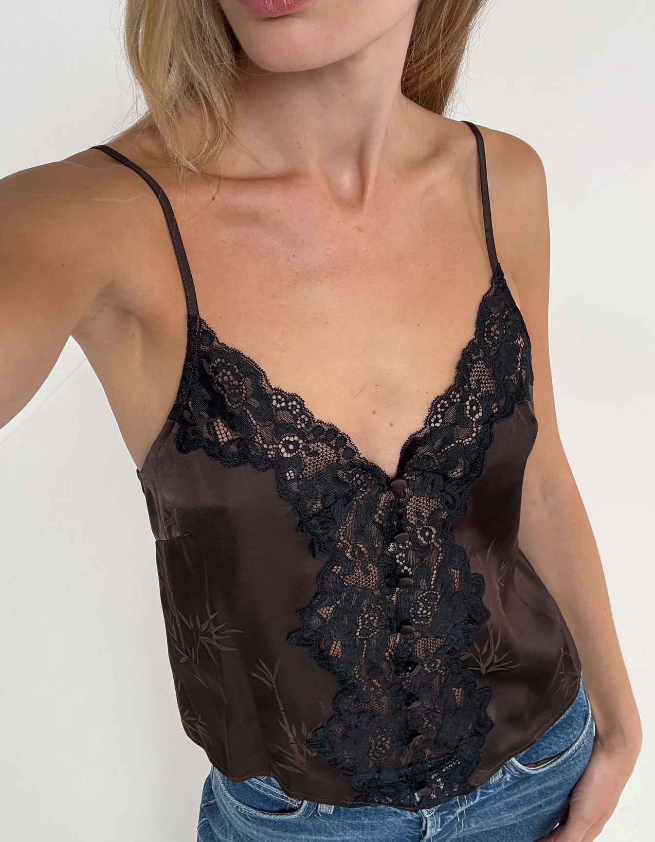 Chantilly Tank Top Espresso Bamboo