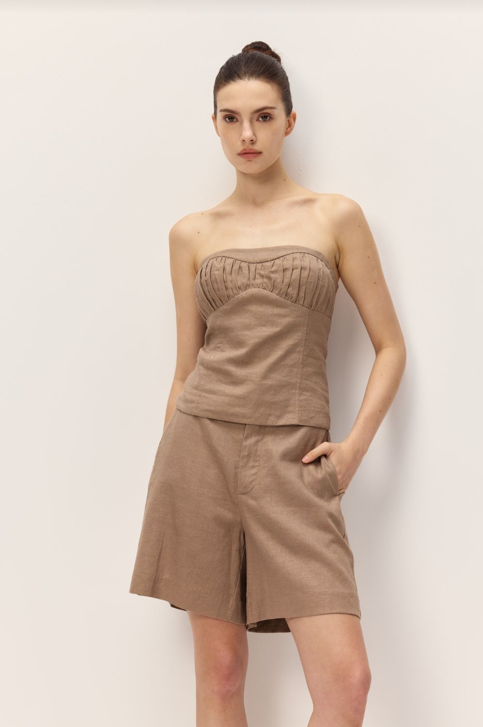 Elodie Mavi Mocha Short | Shorts | Coco Kimono