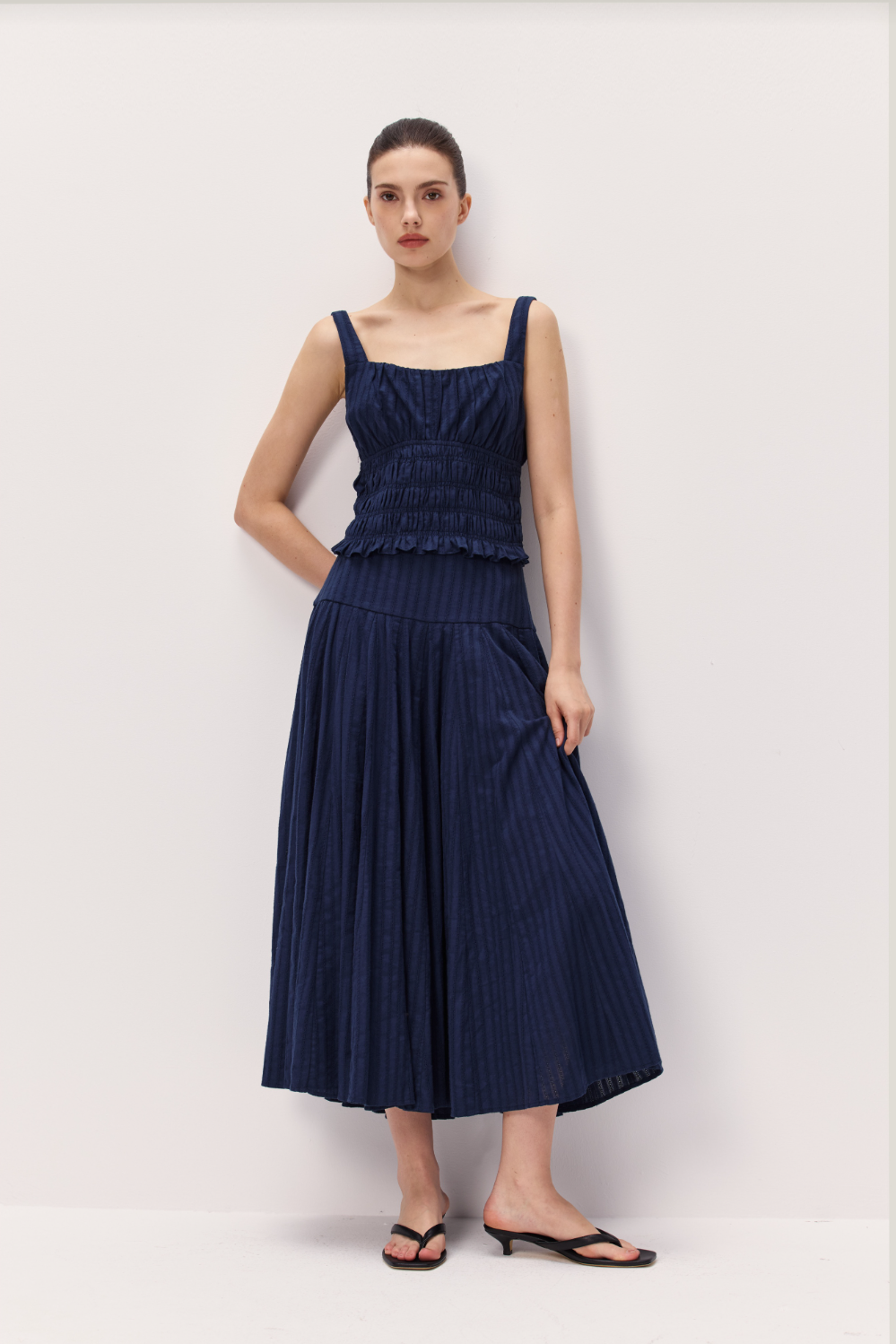 Elodie Merritt Navy Skirt | Skirt | Coco Kimono