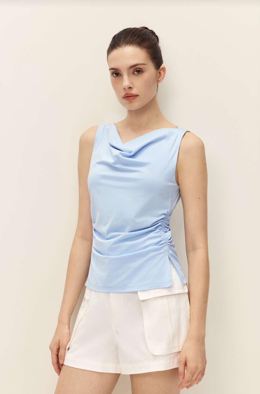 Elodie Myra Blue Top | Sleeveless top | Coco Kimono