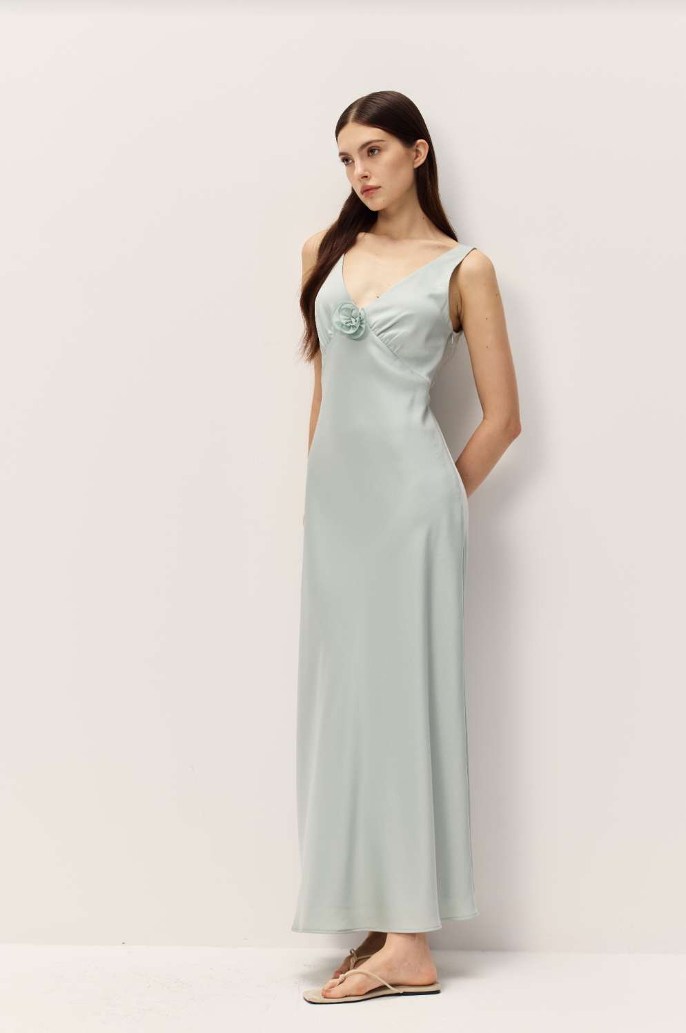 Elodie Roshan Seafoam Dress | Maxi Dress | Coco Kimono