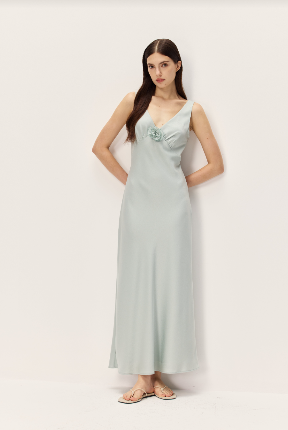 Elodie Roshan Seafoam Dress | Maxi Dress | Coco Kimono