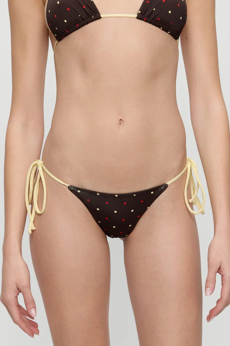 Frankies Bikinis Mackenzie Reversible Bikini Bottom Honey Bug