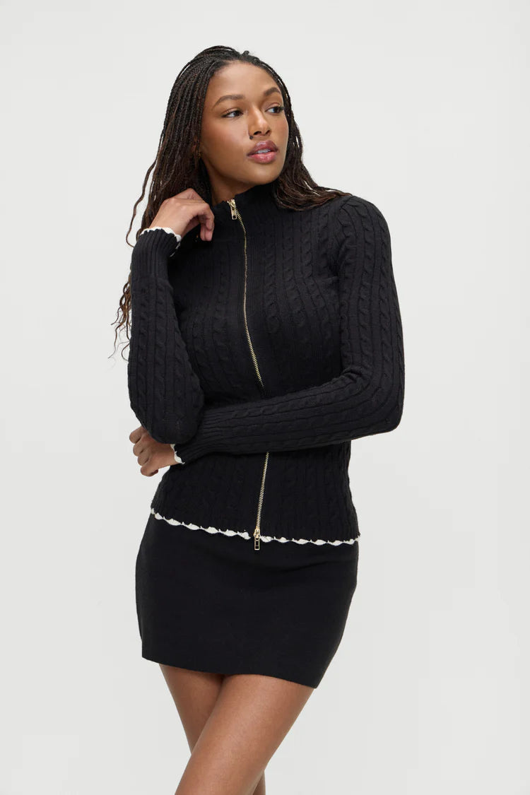 Marialla Cloud Knit Skort Black