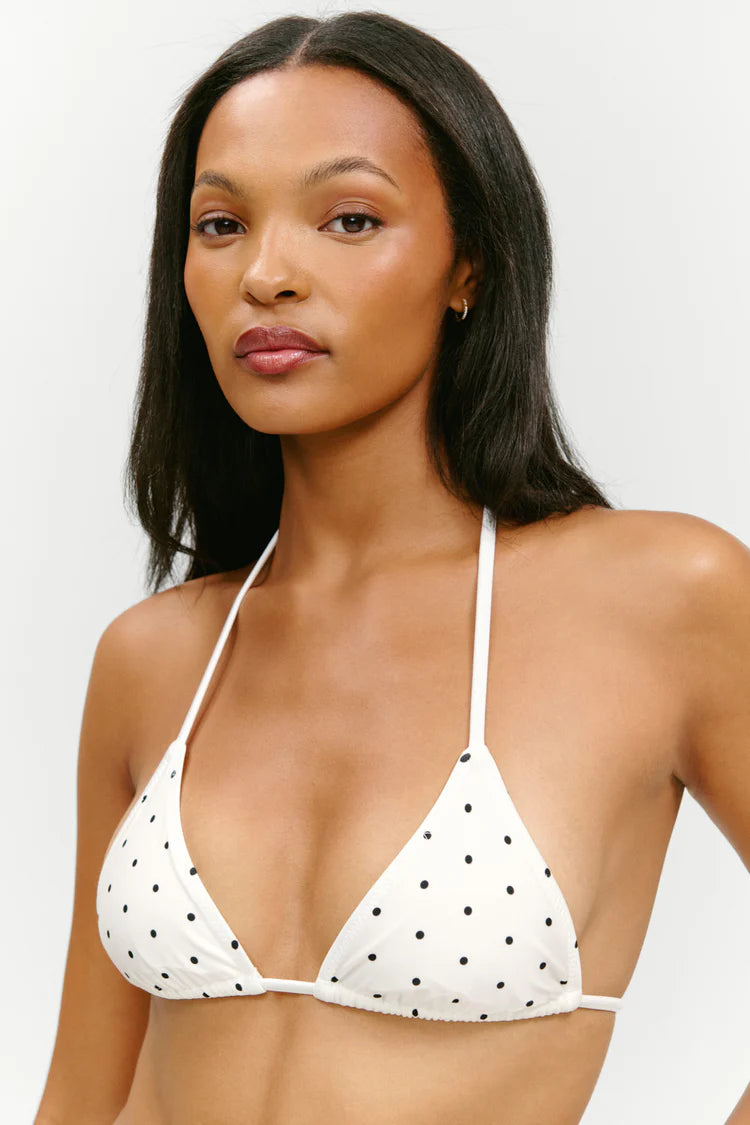 Frankies Bikinis Nick Satin Bikini Top Bride to Be