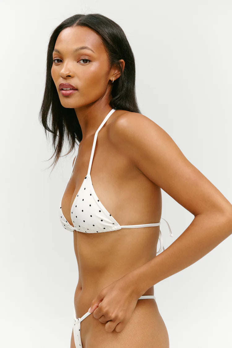 Frankies Bikinis Nick Satin Bikini Top Bride to Be