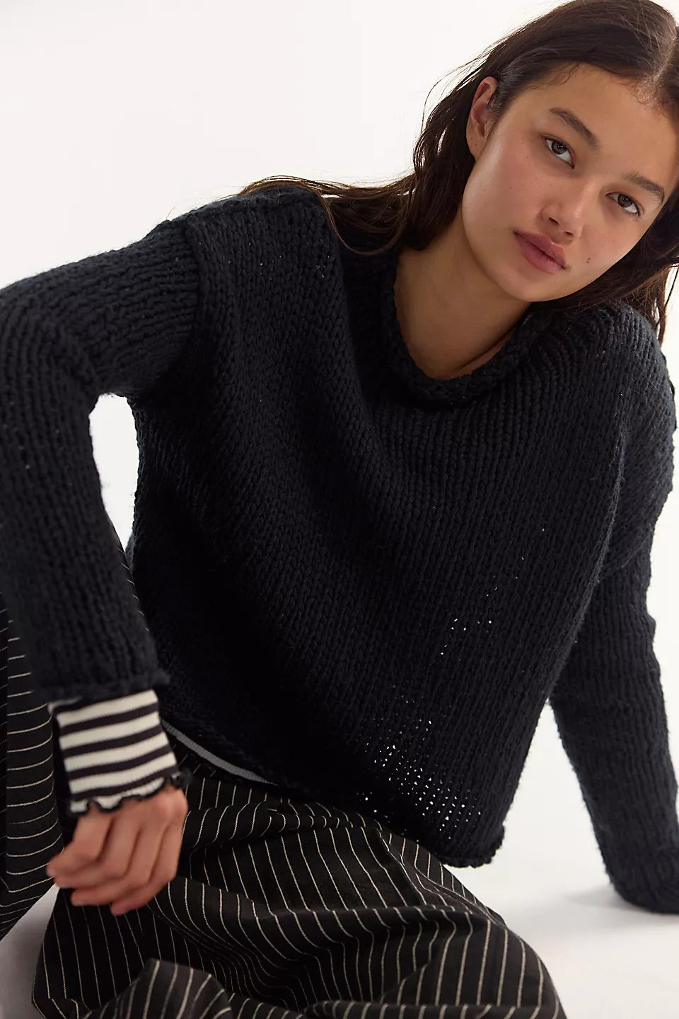 Free People Opal Sweater Black