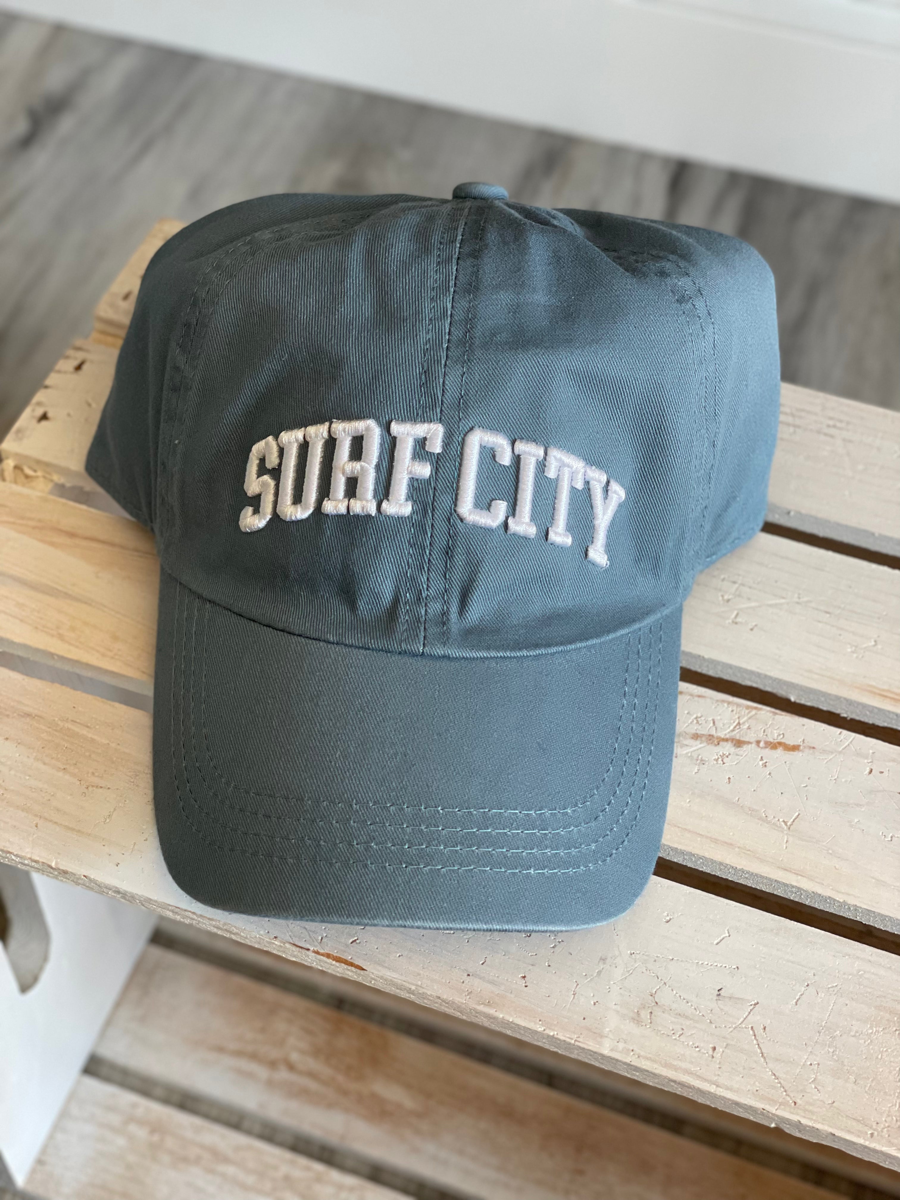 Surf City Baseball Hat | Vintage Blue