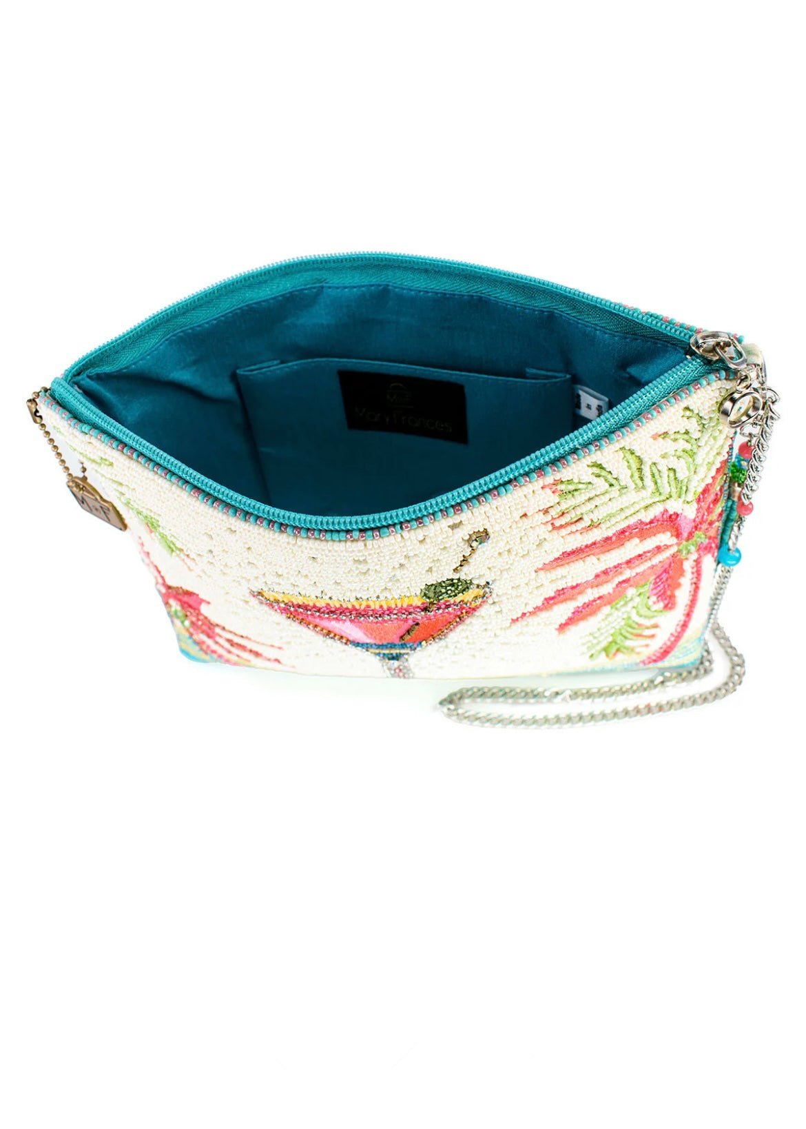 Palm Paradise Beaded Tropical Bag