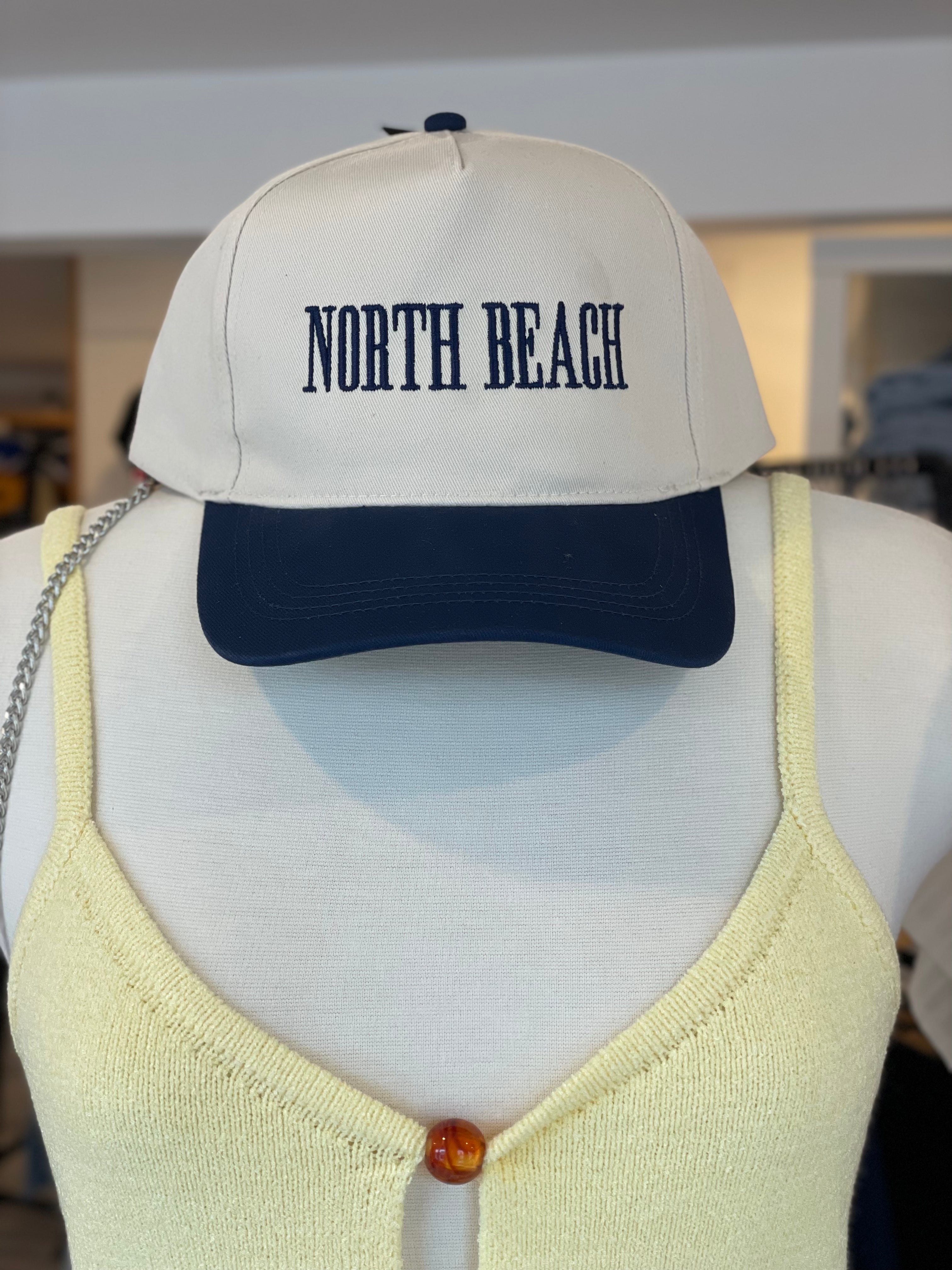 North Beach Baseball Hat | Two Tone Navy