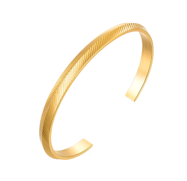 Mia 14K Gold Plated Cuff Bracelet | Stainless Steel