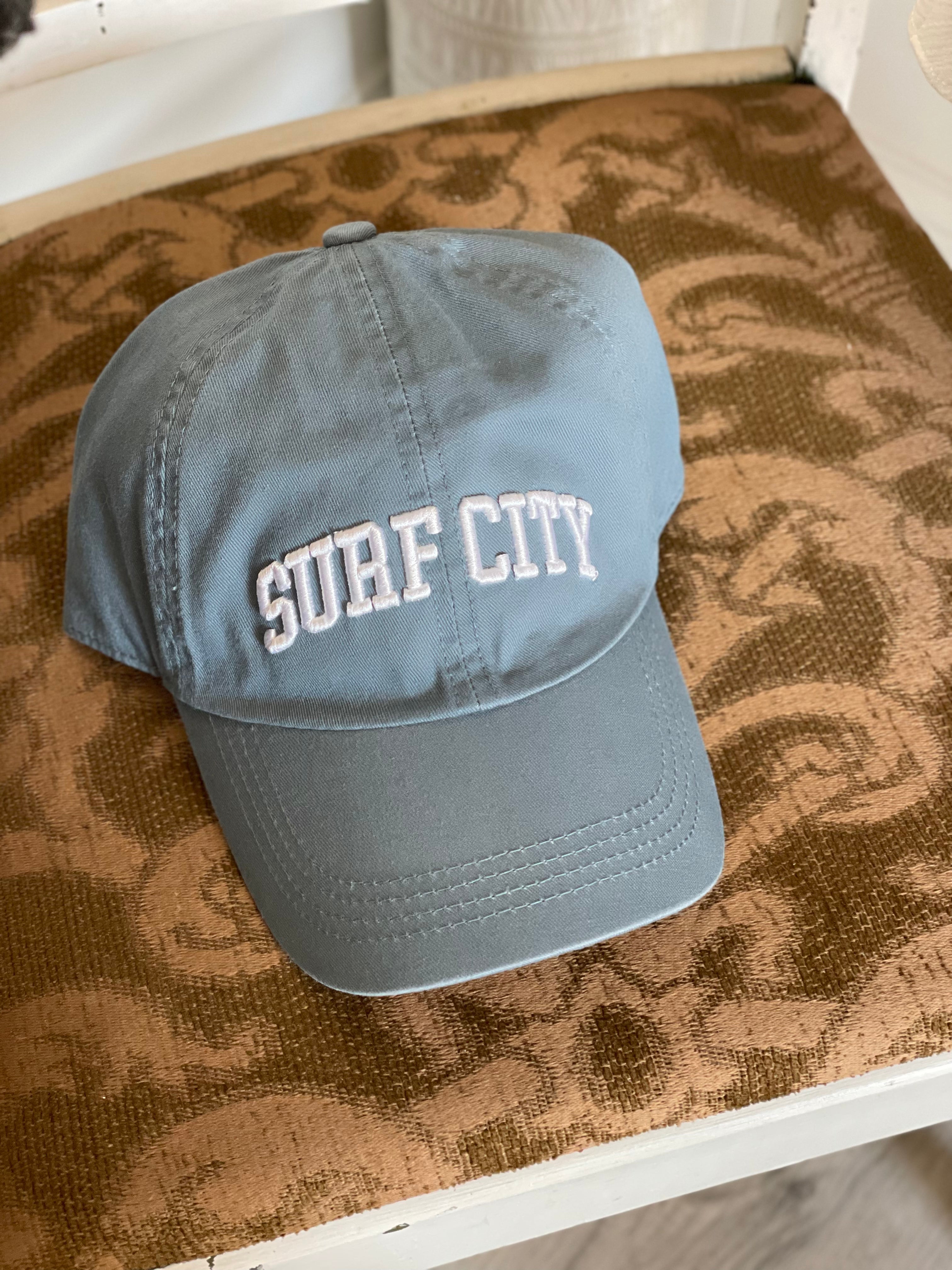 Surf City Baseball Hat | Vintage Blue