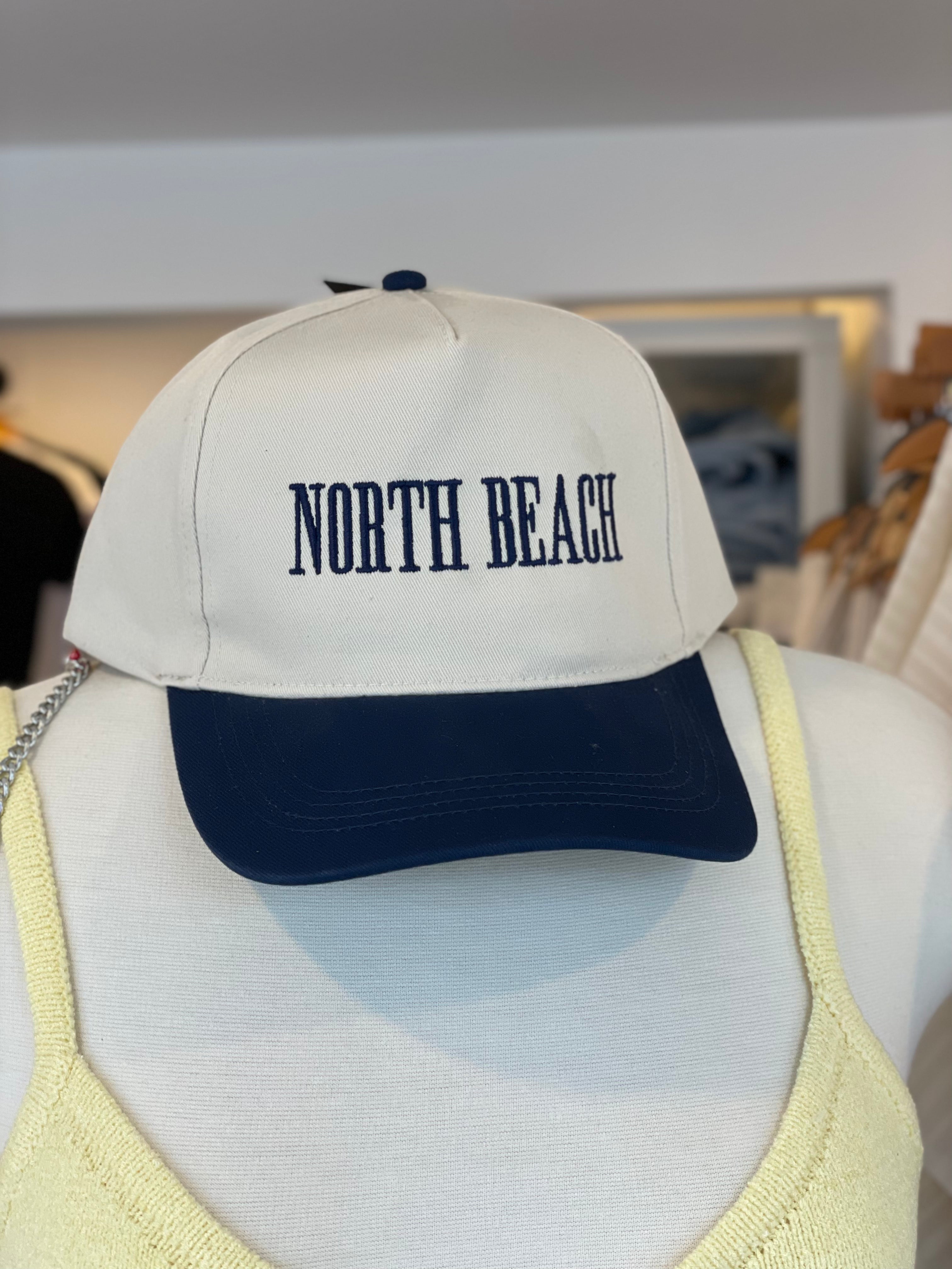 North Beach Baseball Hat | Two Tone Navy