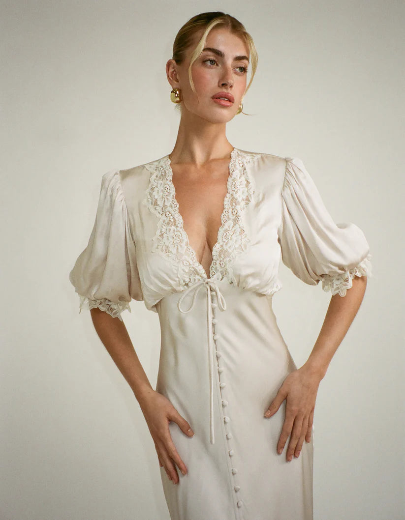 Rumored Honey Duster Maxi Dress Dove