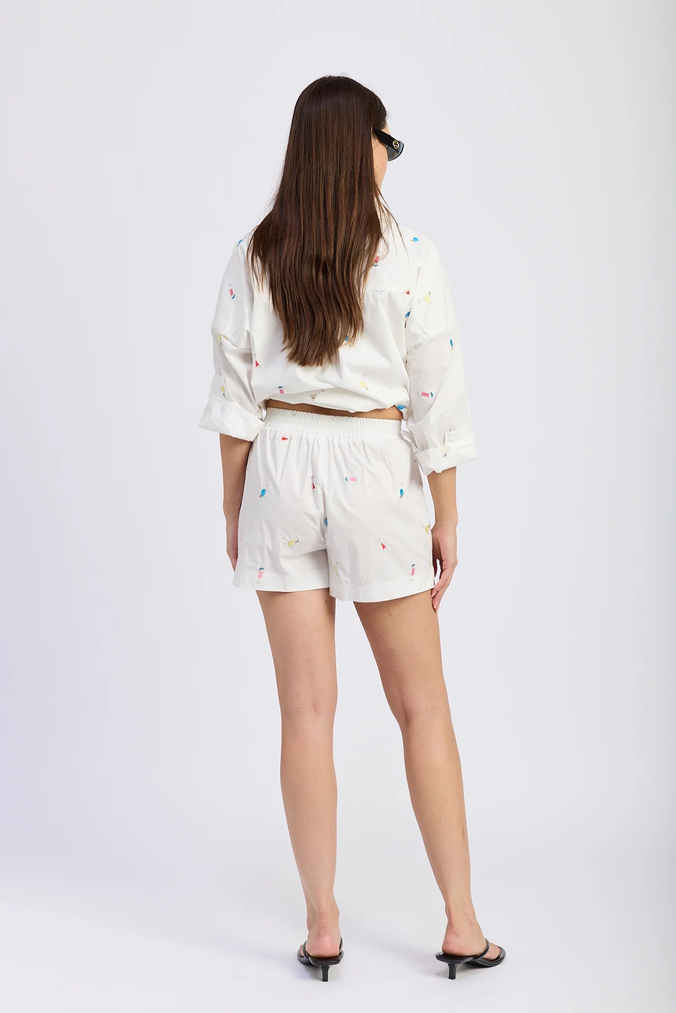 Nellie Short | White Pink Multi