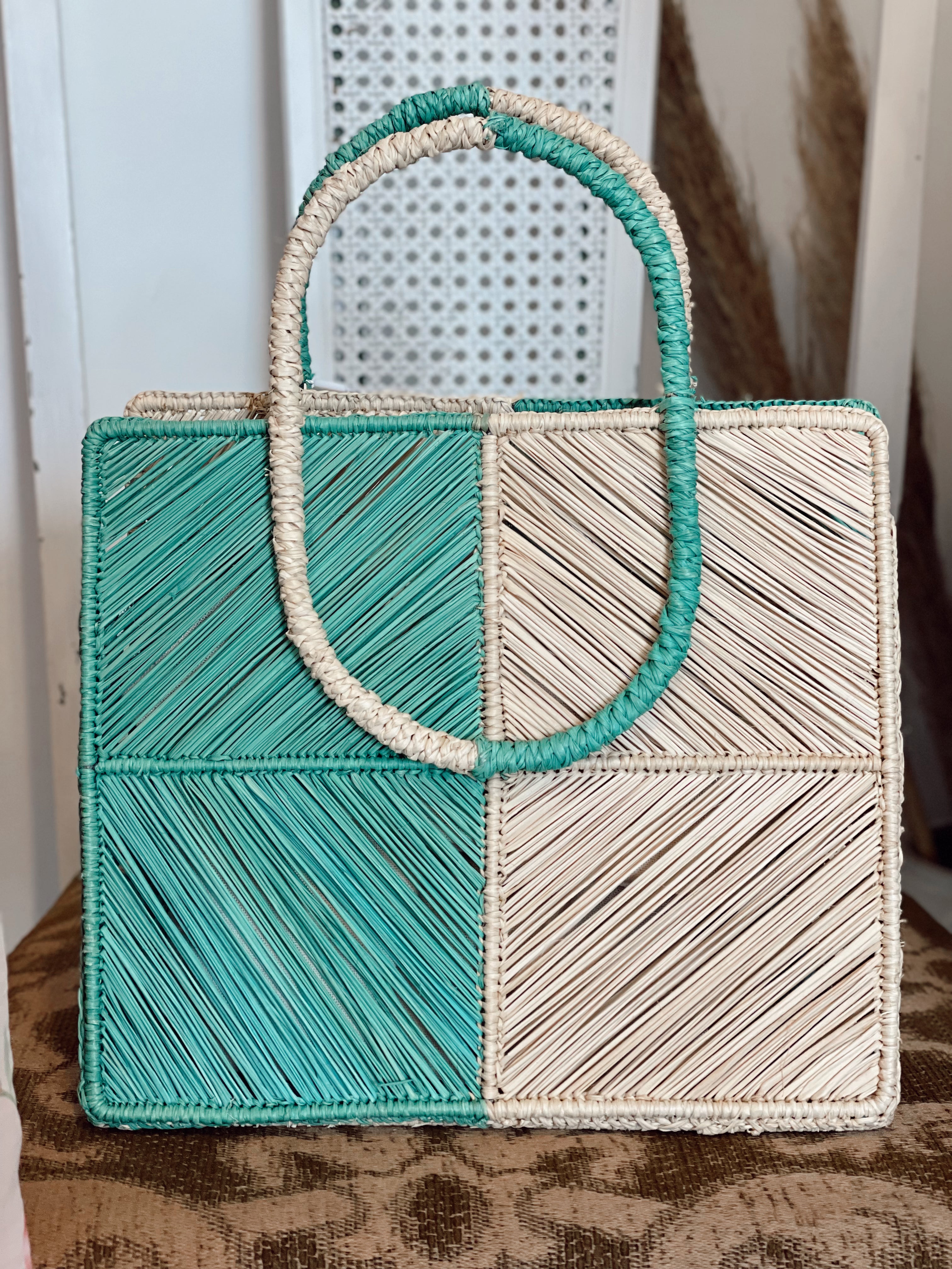 Cristina Bag | Aqua Natural
