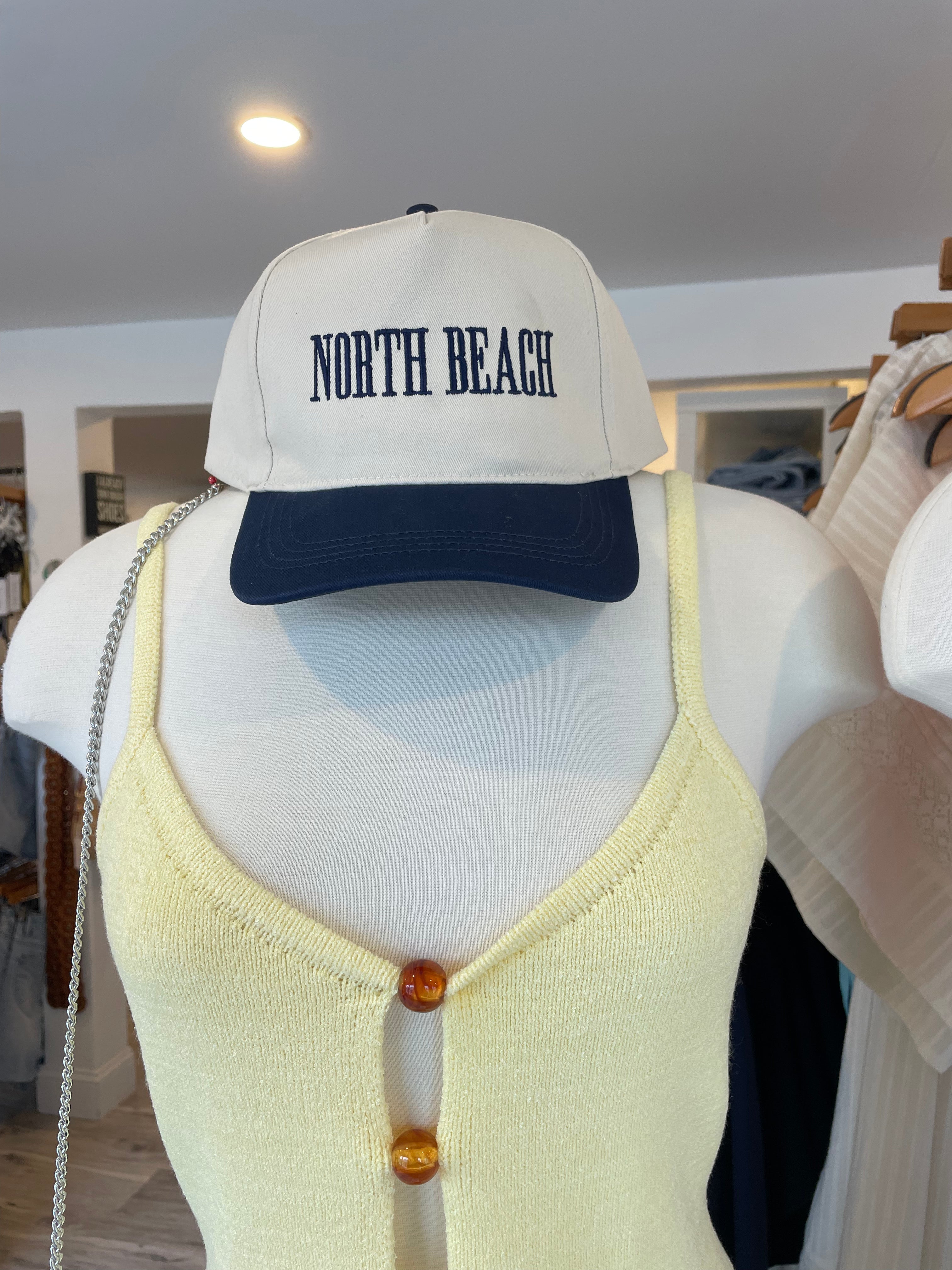 North Beach Baseball Hat | Two Tone Navy