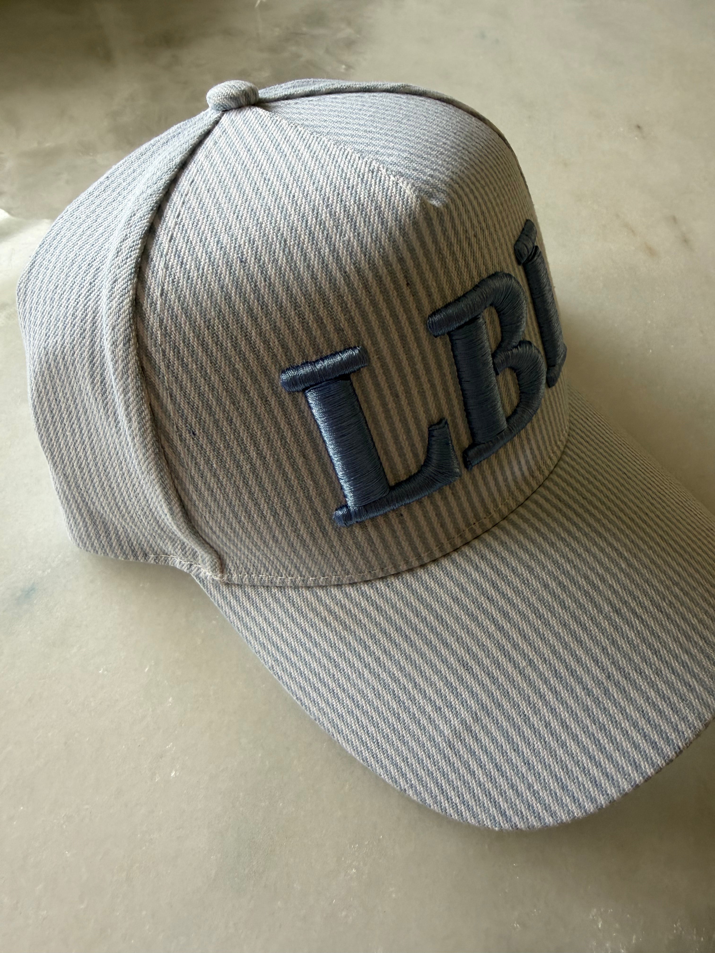 LBI Blue Striped Baseball Hat