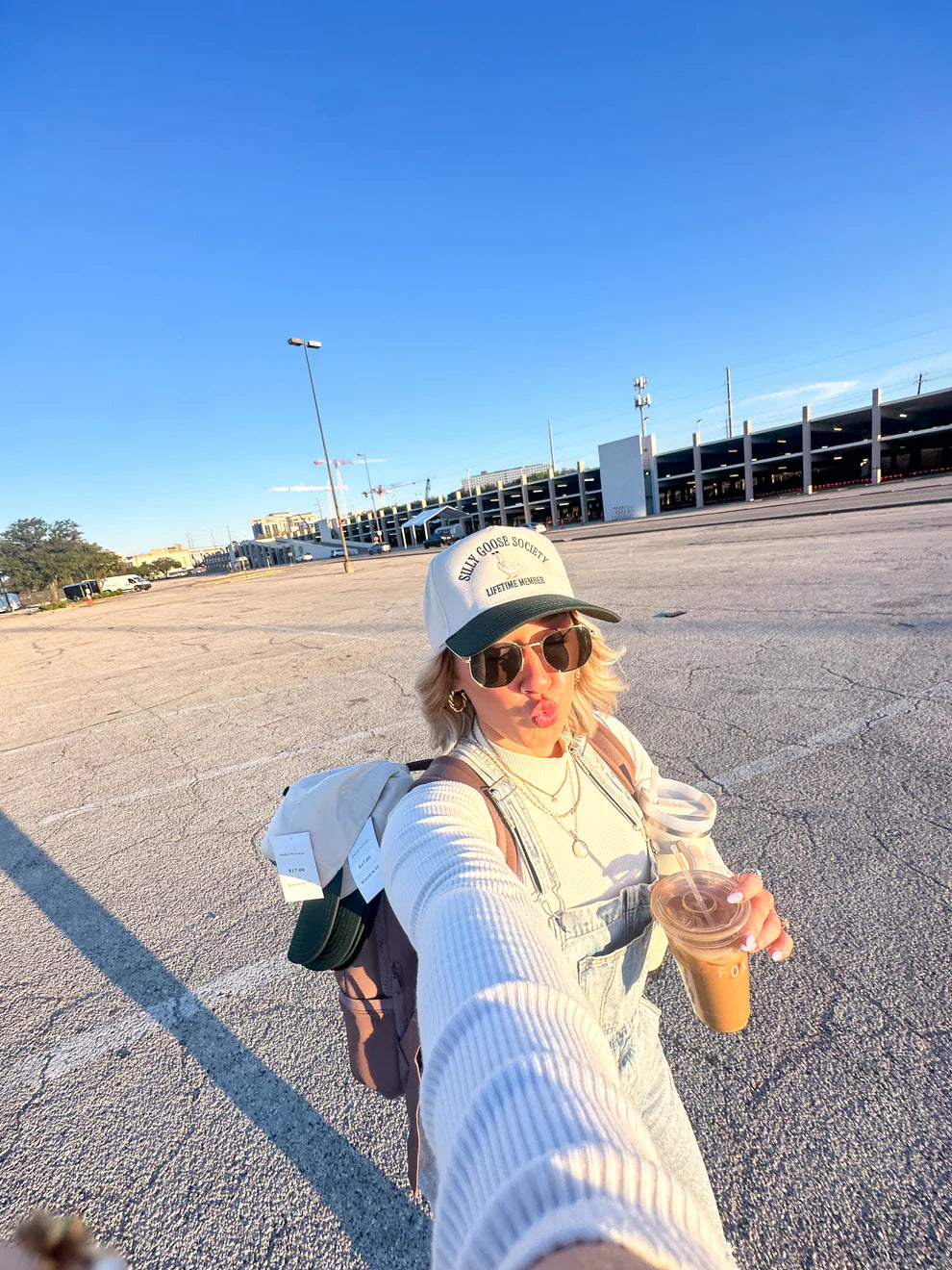 Silly Goose Baseball Hat | Green Natural
