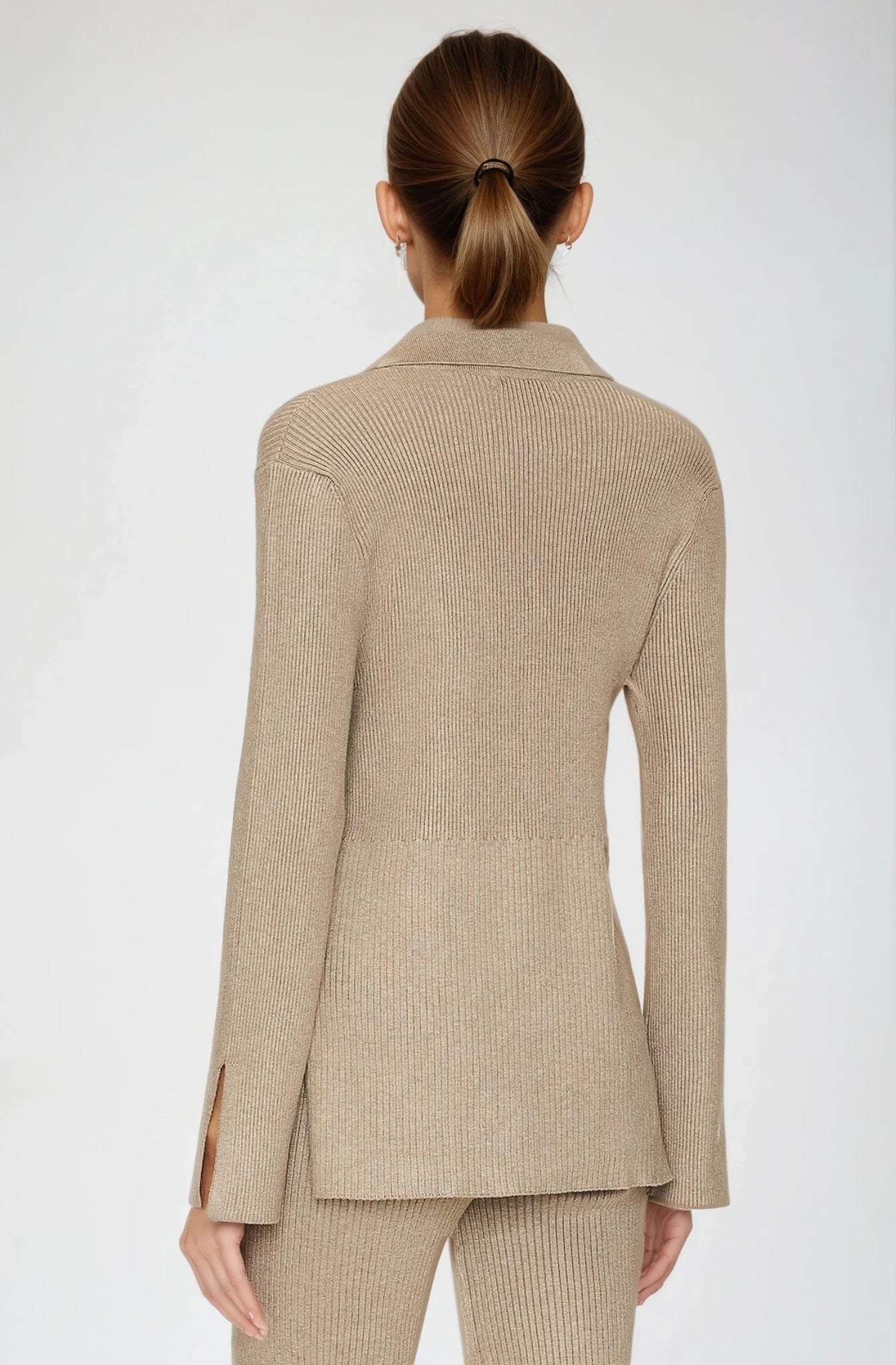 Gemma Ribbed Polo Top