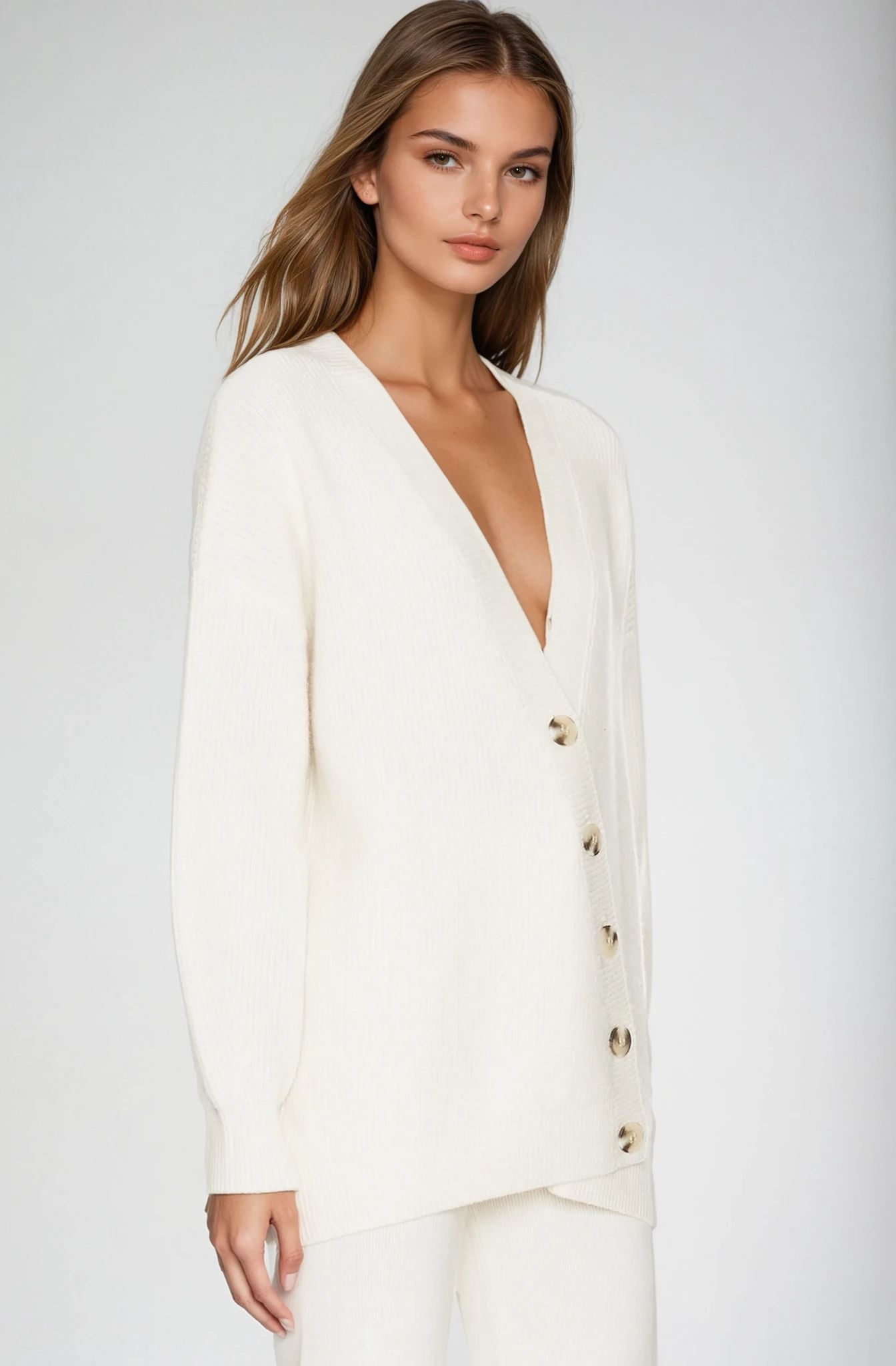 Evelyn Asymmetrical Luxe Oversized Cardi
