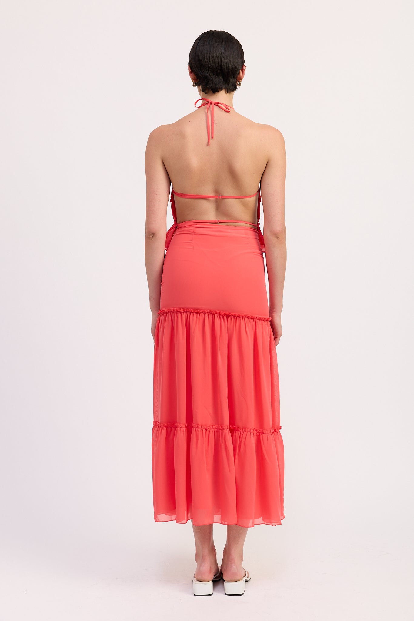 Rowyn Halter Top Coral