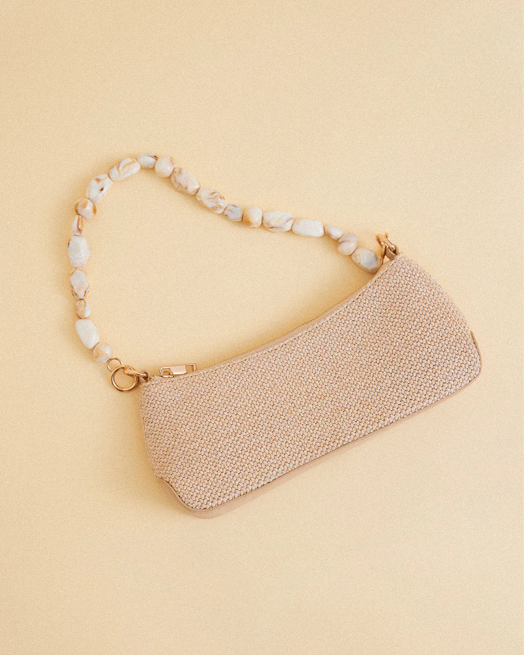 Billini Jamie Shoulder Bag Natural Raffia Bone for vacation