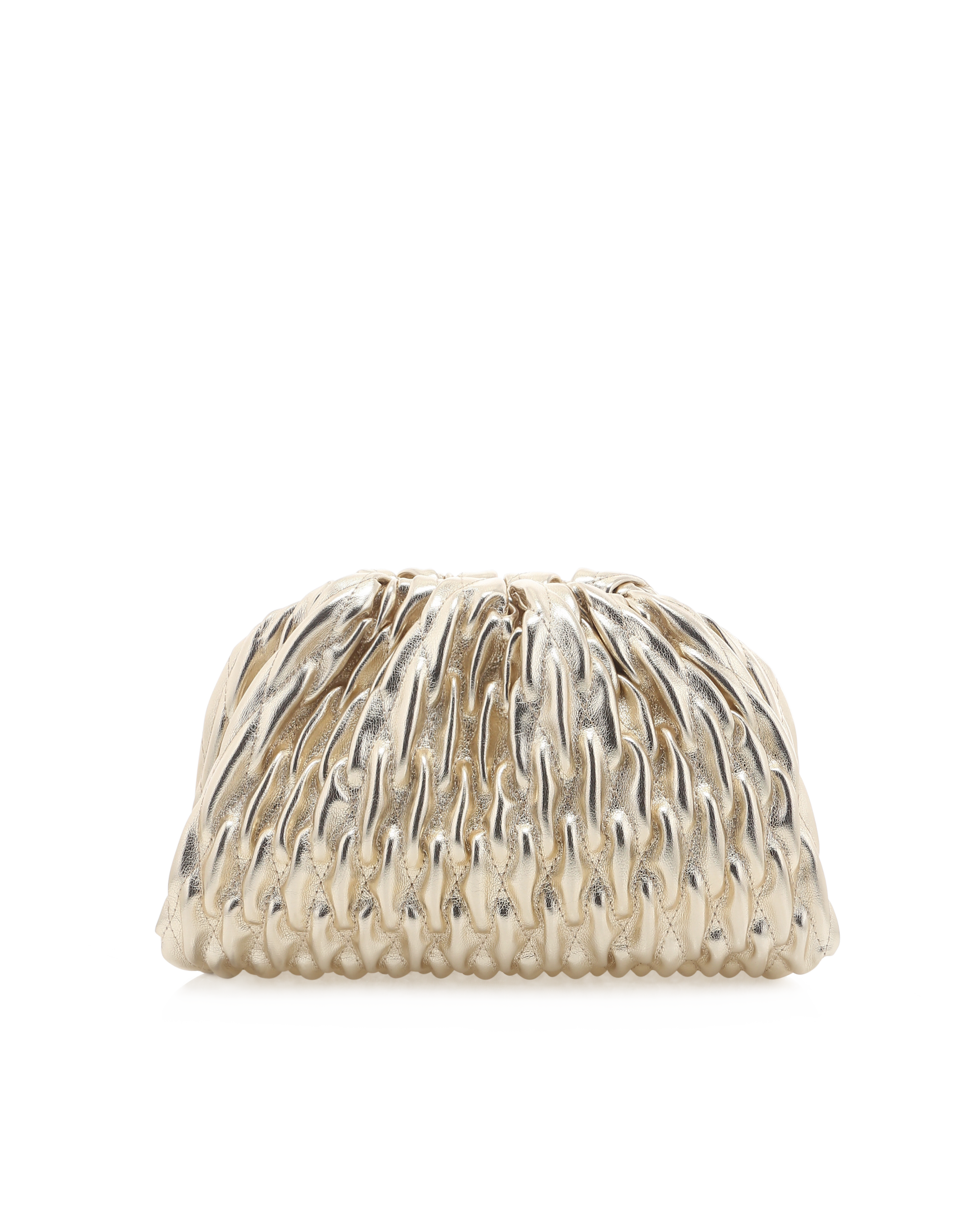 Billini Lacey Gold Metallic Clutch