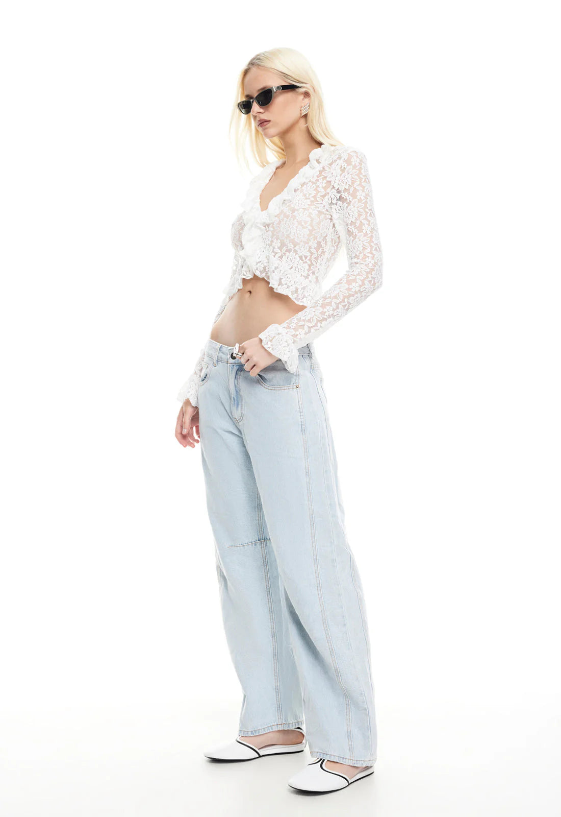 Long Nights Long Sleeve Top Porcelain