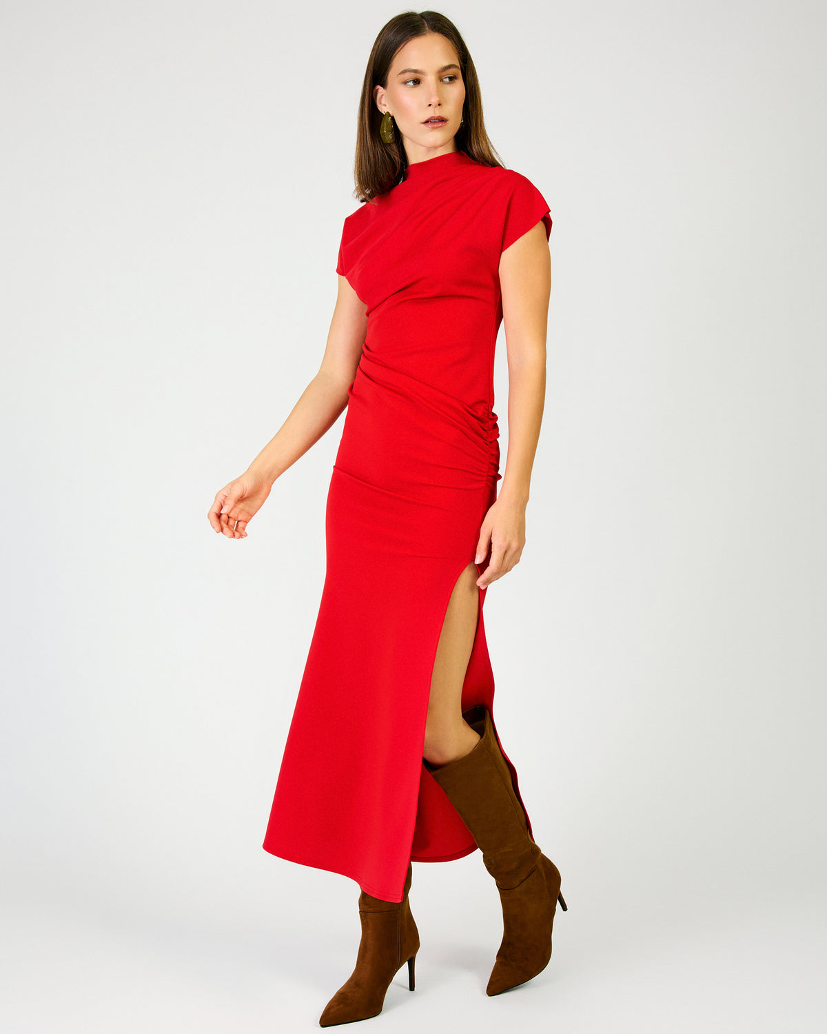 Line & Dot Lennon Red Maxi Dress