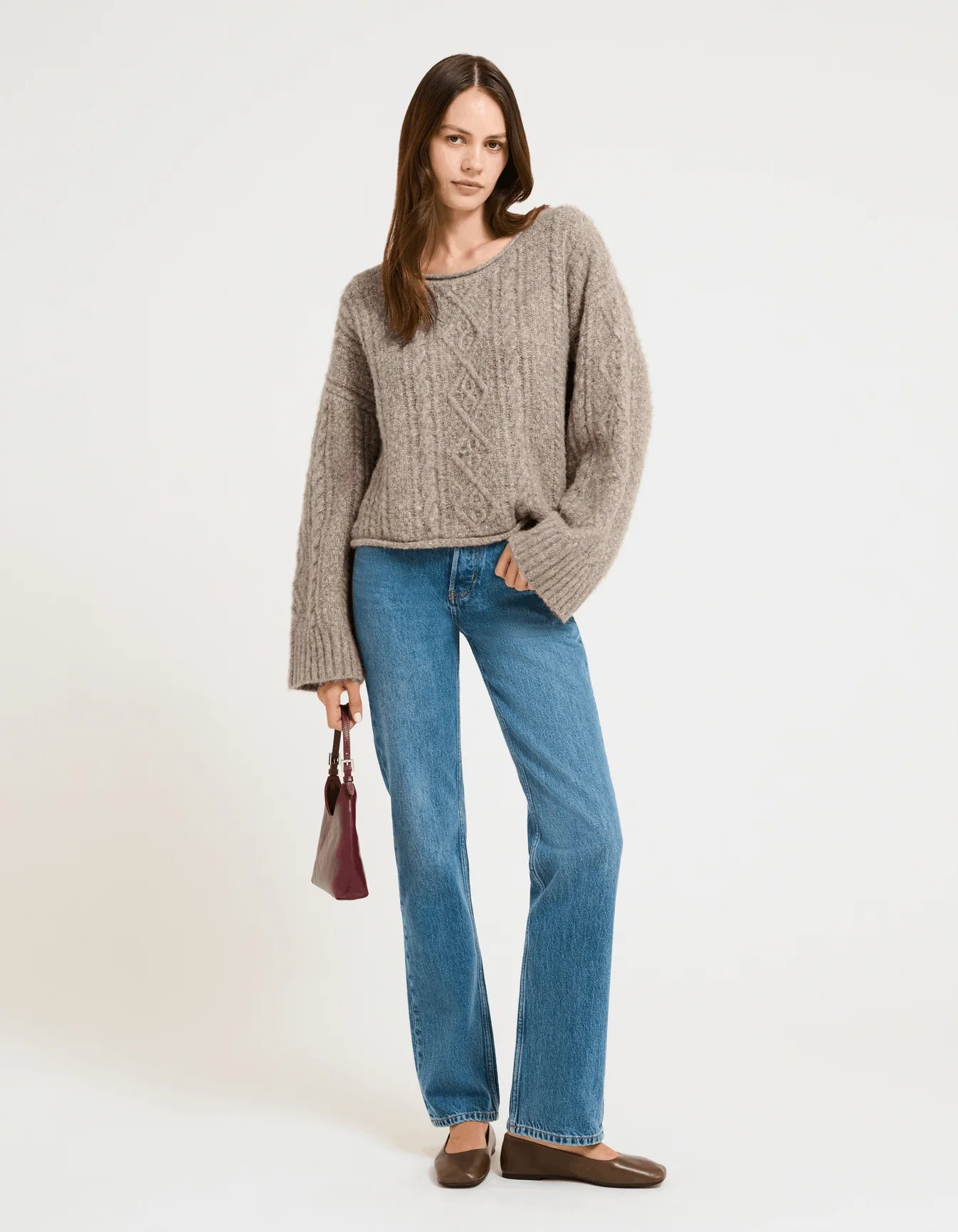 Rumored Lodge Sweater Portobello Beige | Sweaters | Coco Kimono