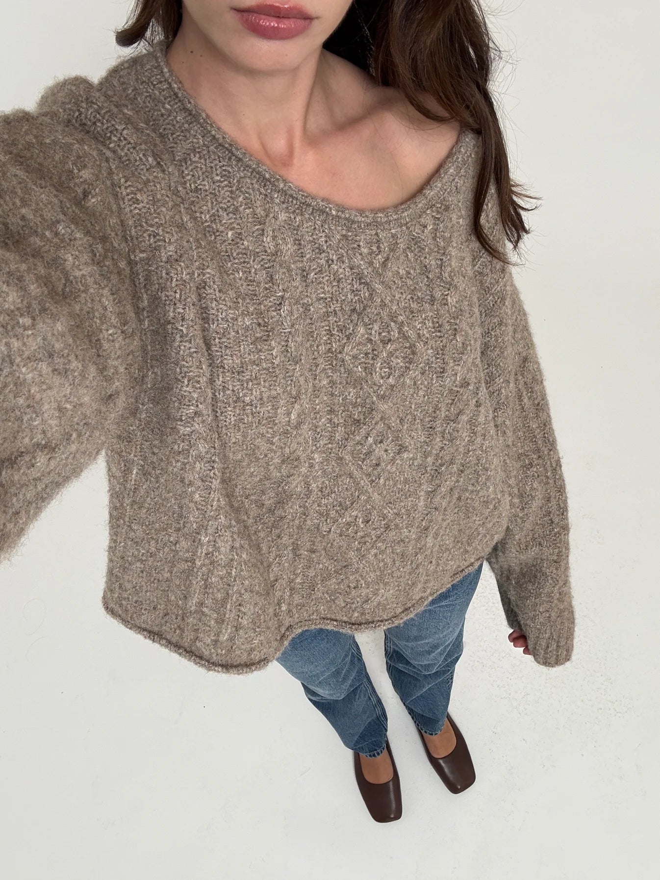 Rumored Lodge Sweater Portobello Beige | Sweaters | Coco Kimono
