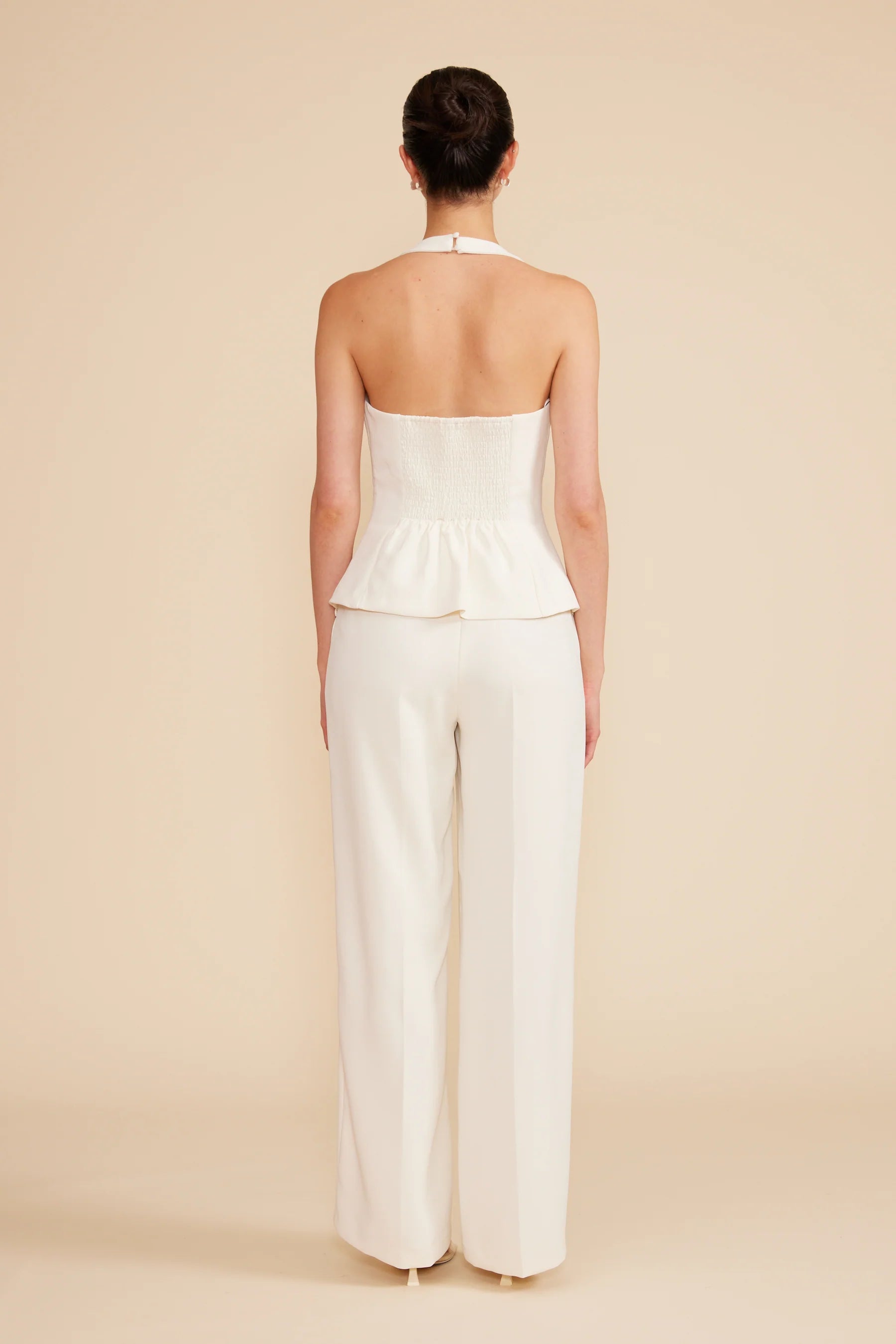 Valli Cupro Pant | White