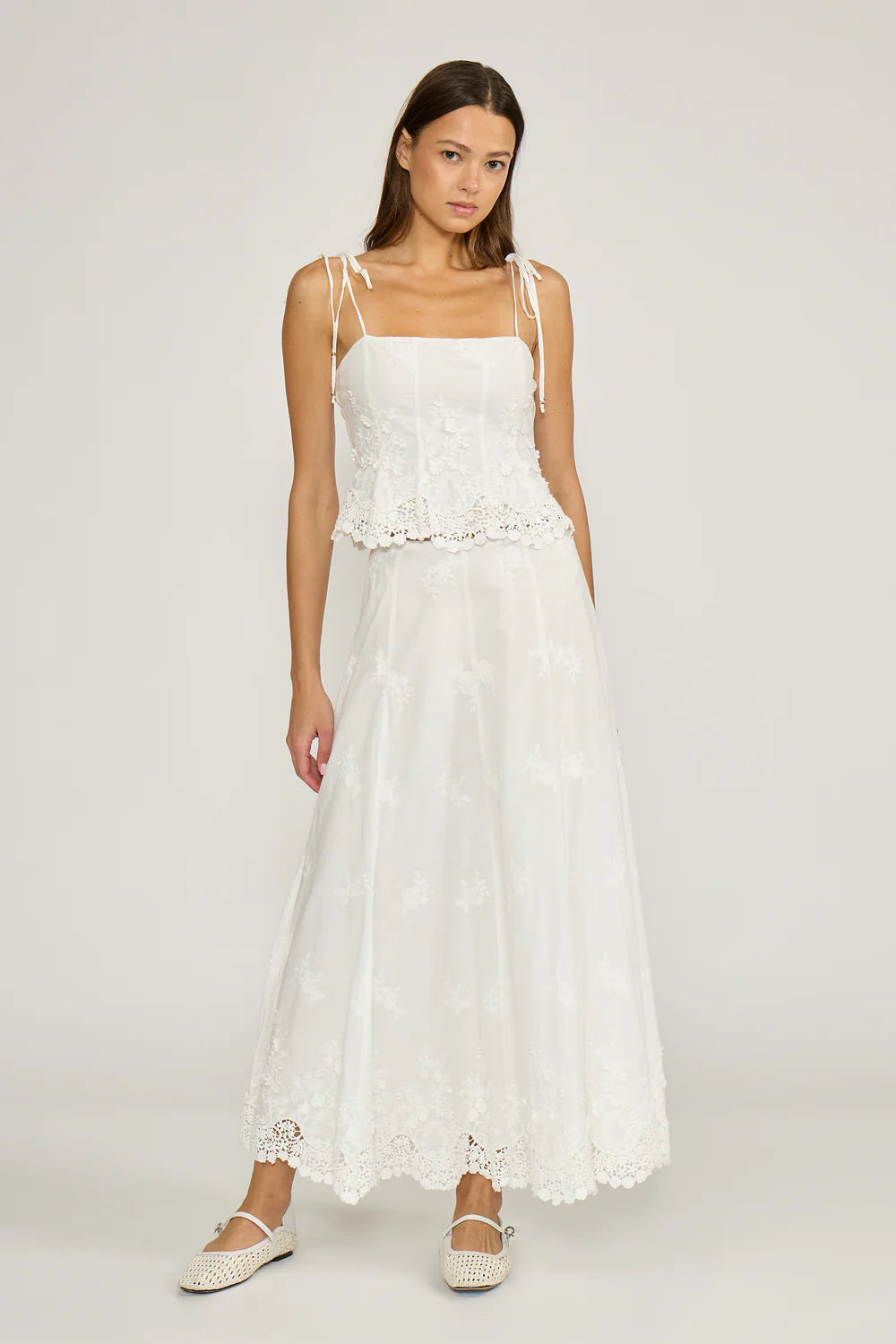 Alice Eyelet White Top